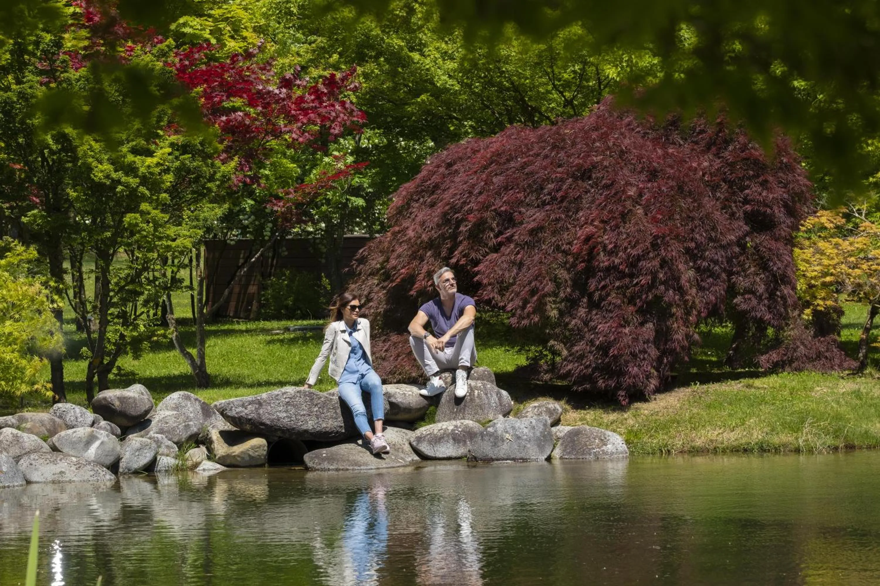 Garden in Grand Hotel Terme Di Comano