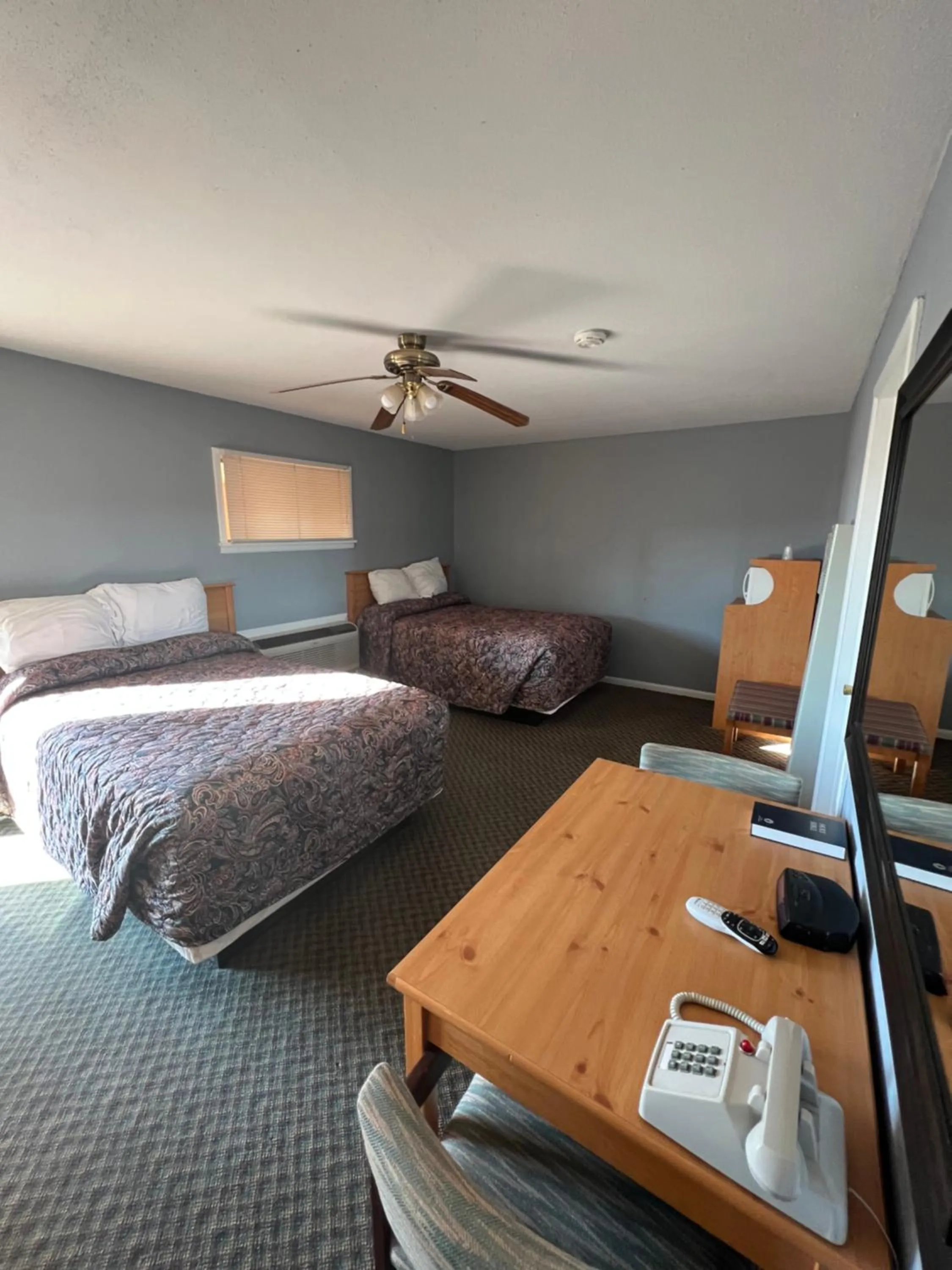 Bed in Western Motel