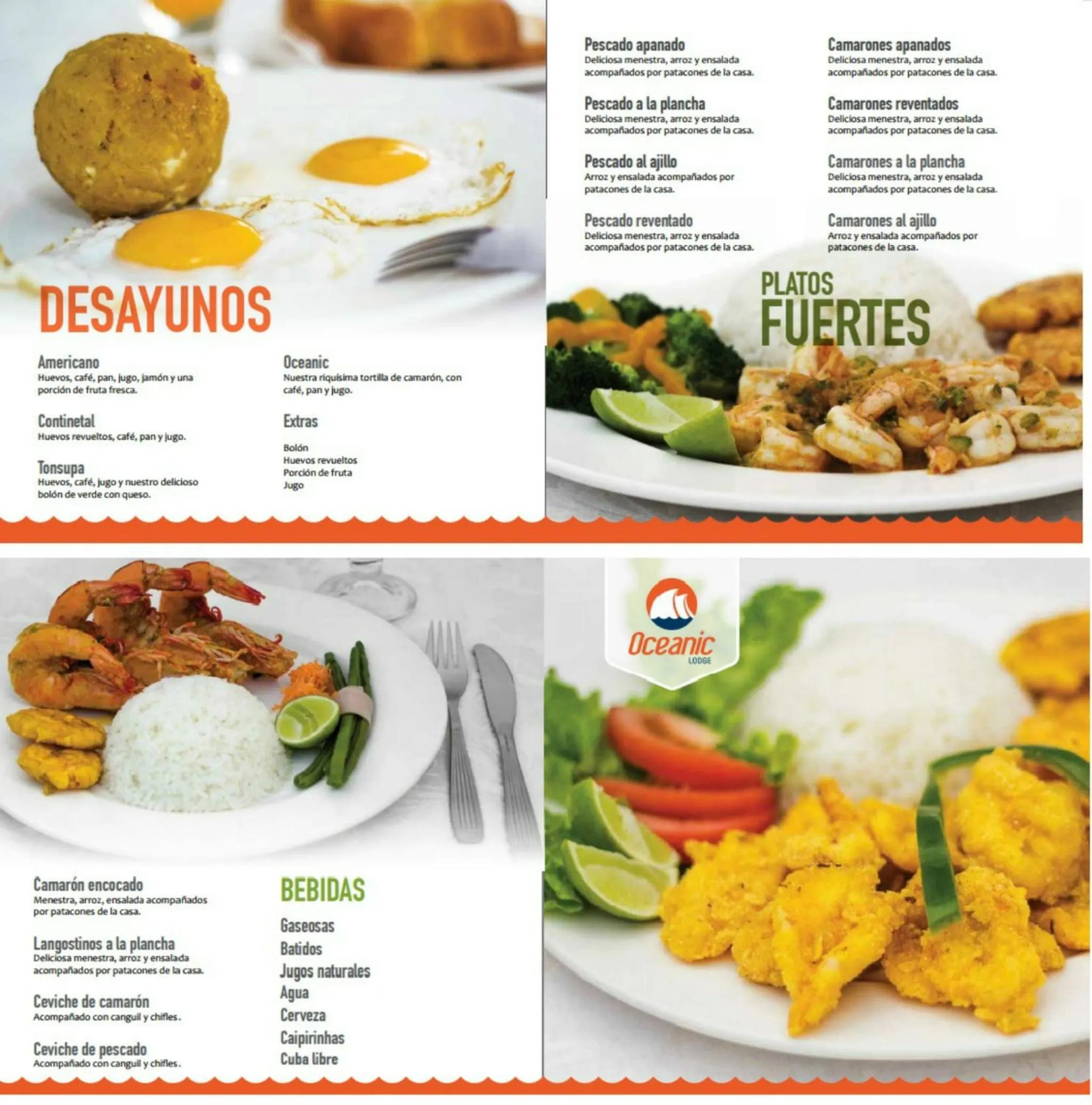 Food close-up in Oceanic Lodge