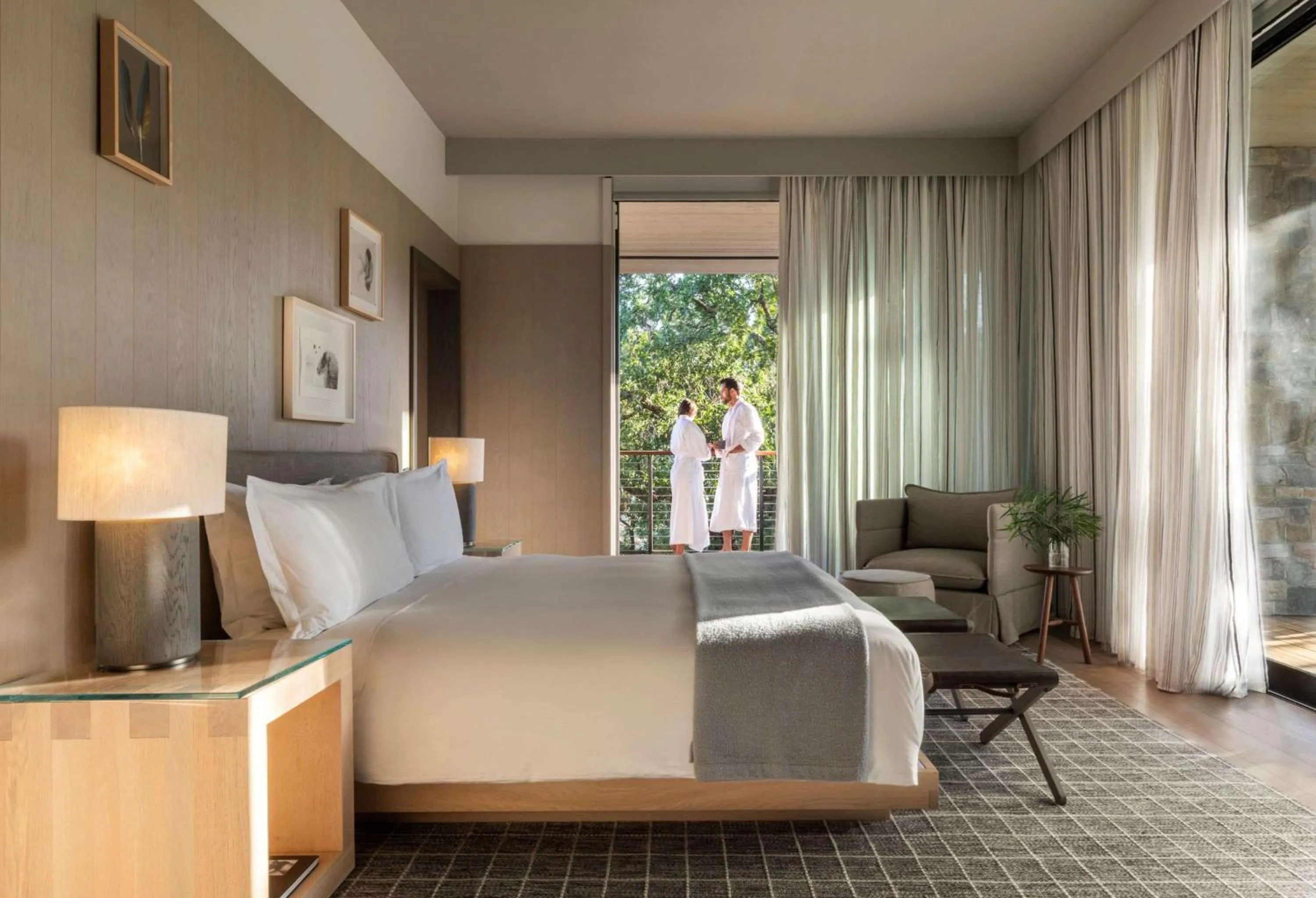 Bed in Alila Napa Valley, a Hyatt Resort