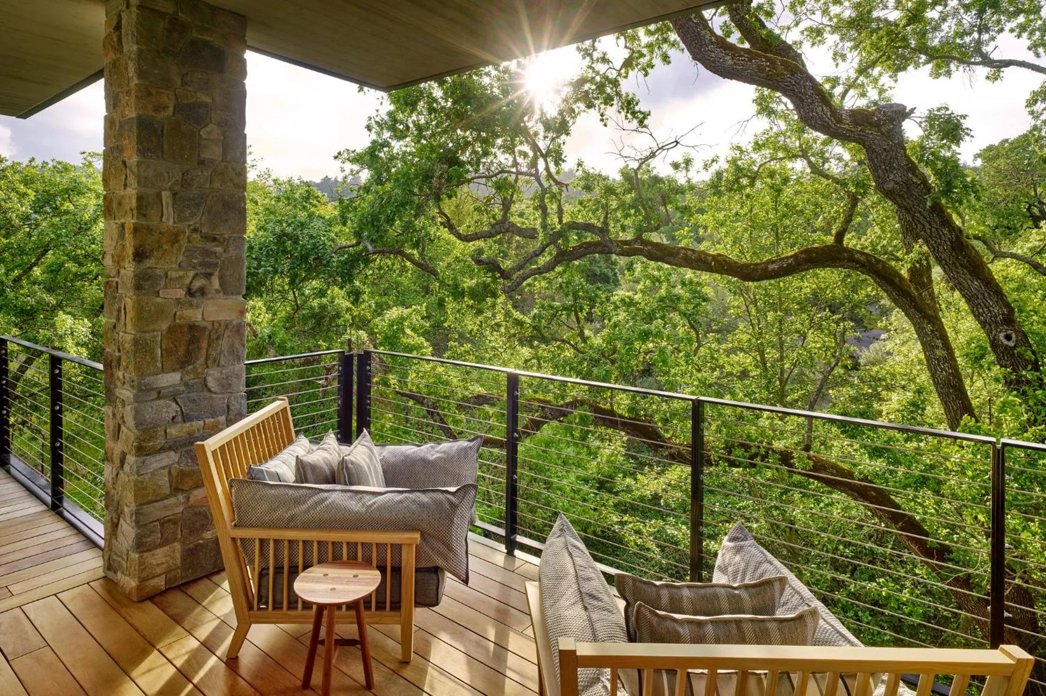 Patio in Alila Napa Valley, a Hyatt Resort