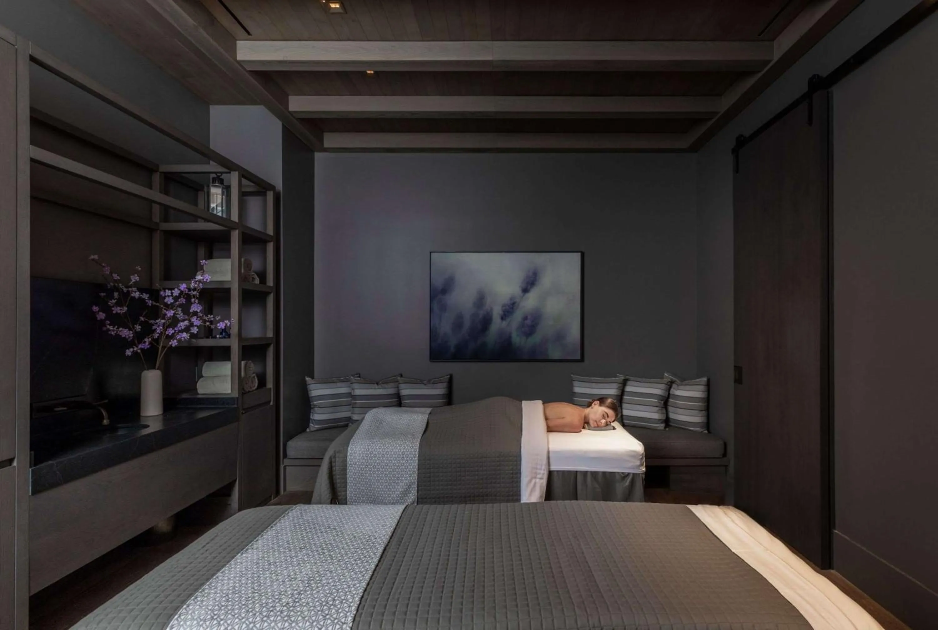 Bed in Alila Napa Valley, a Hyatt Resort