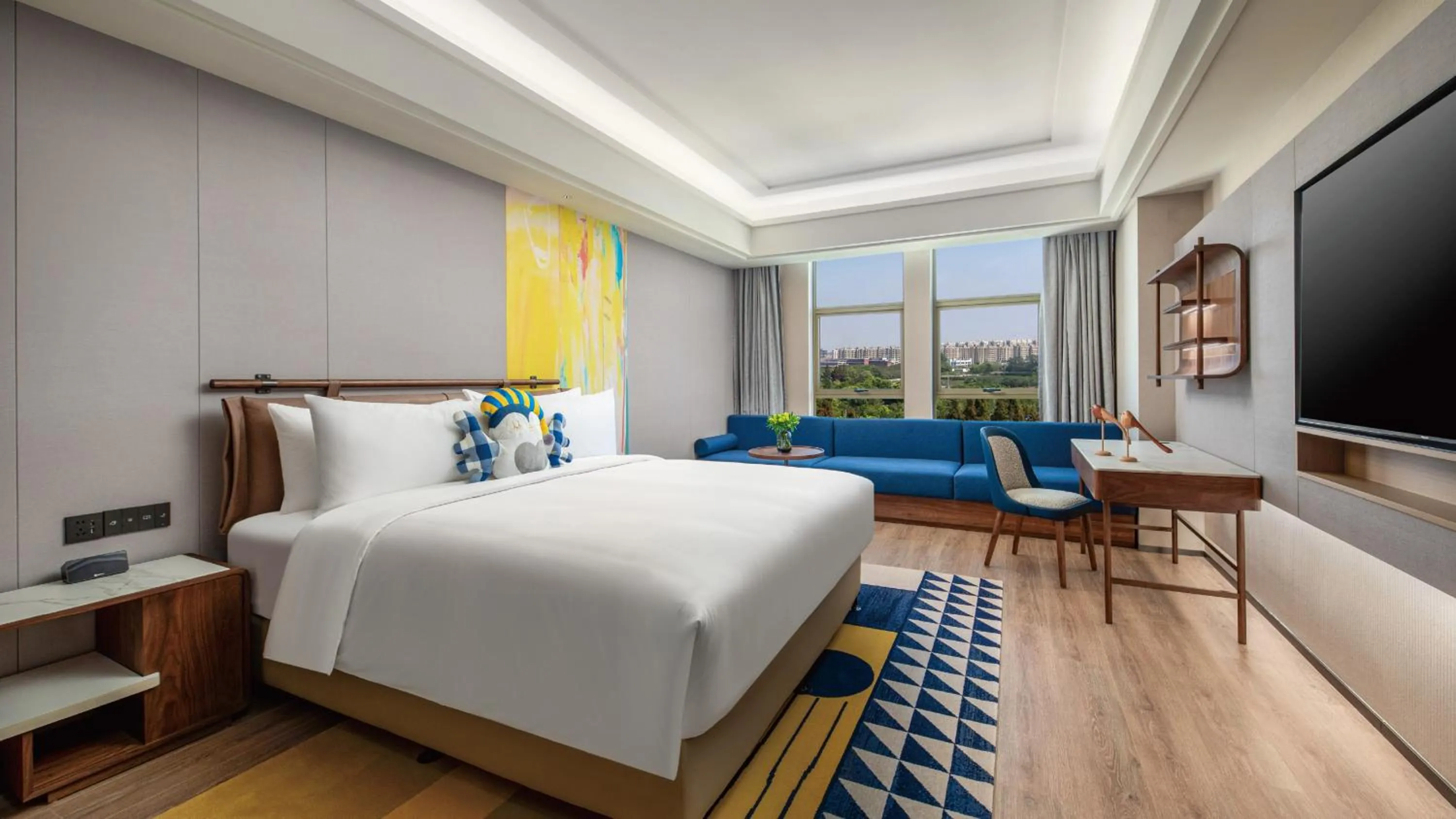 Decorative detail, Bed in voco Shanghai Zhangjiang by IHG