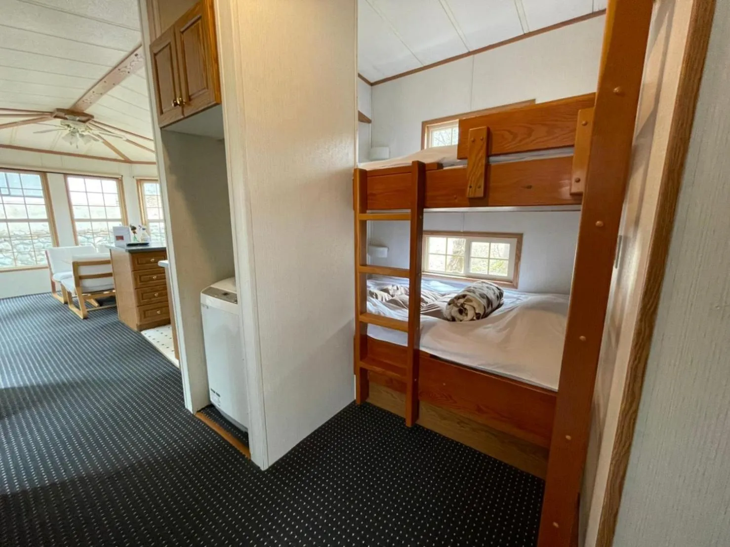 Bed in Hakuba Canadian Lodge