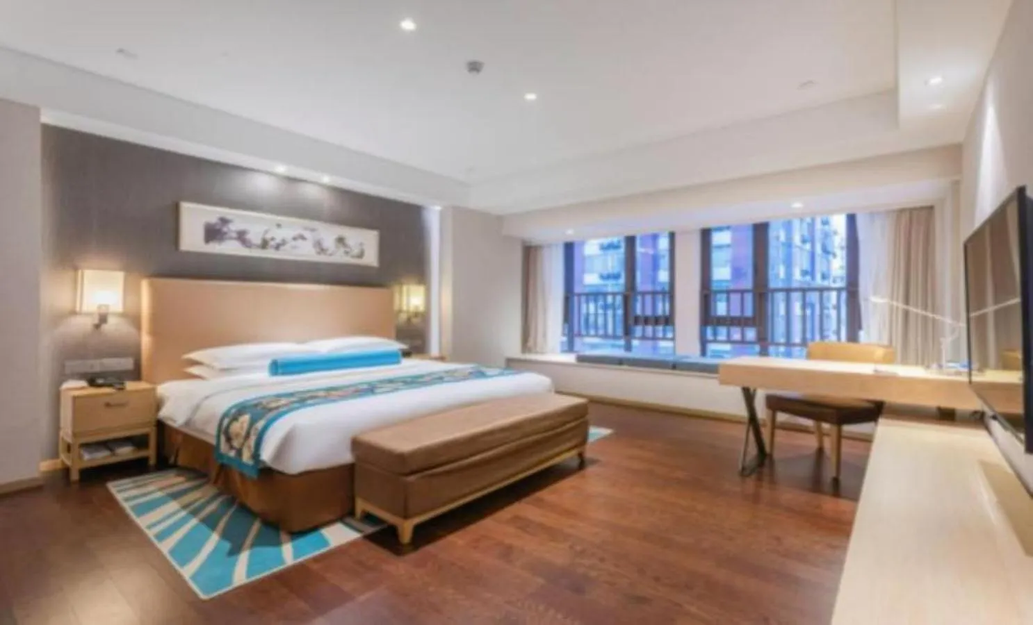 Bedroom, Bed in Somerset Yangtze River Chongqing