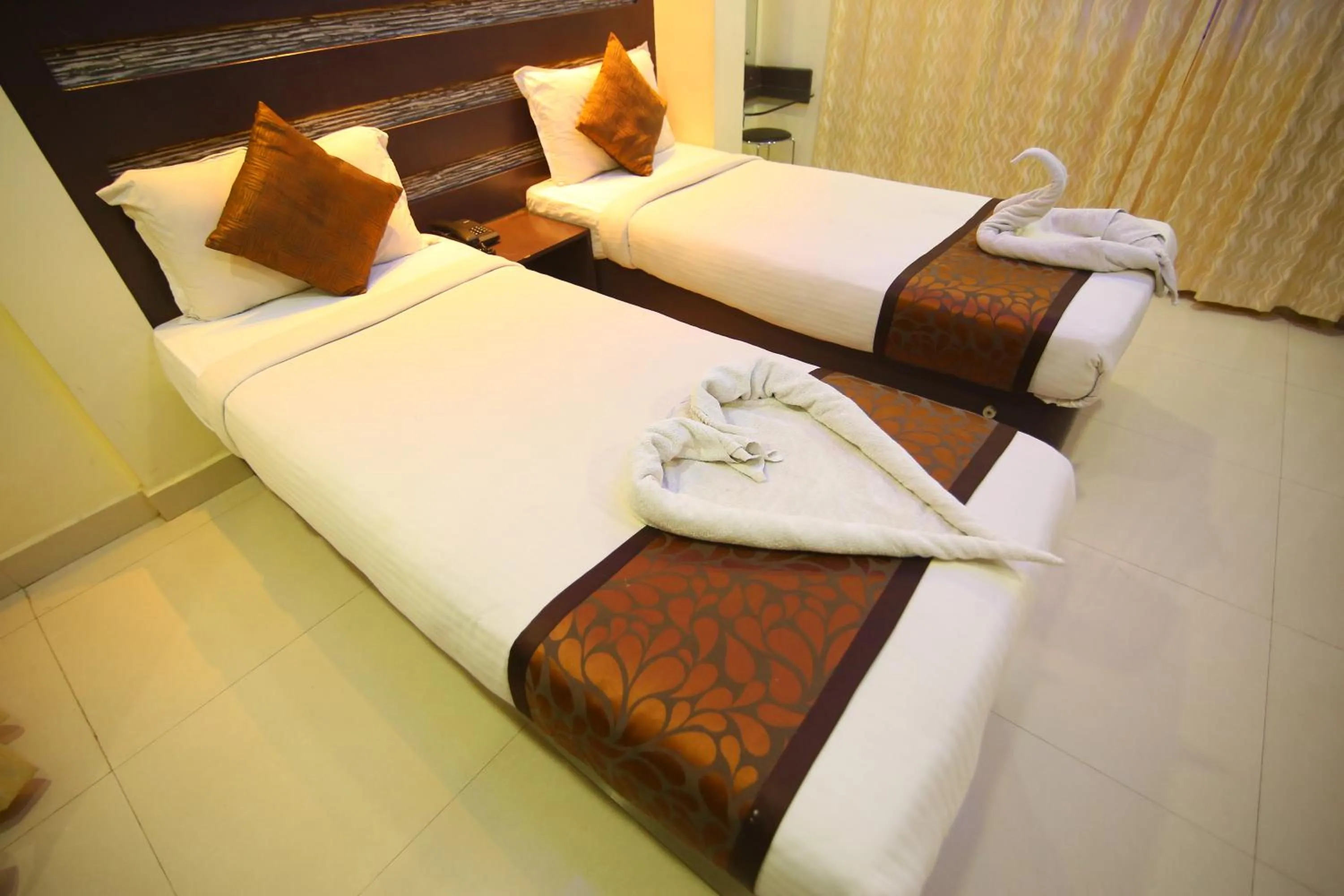 Bed in Hotel White Mount