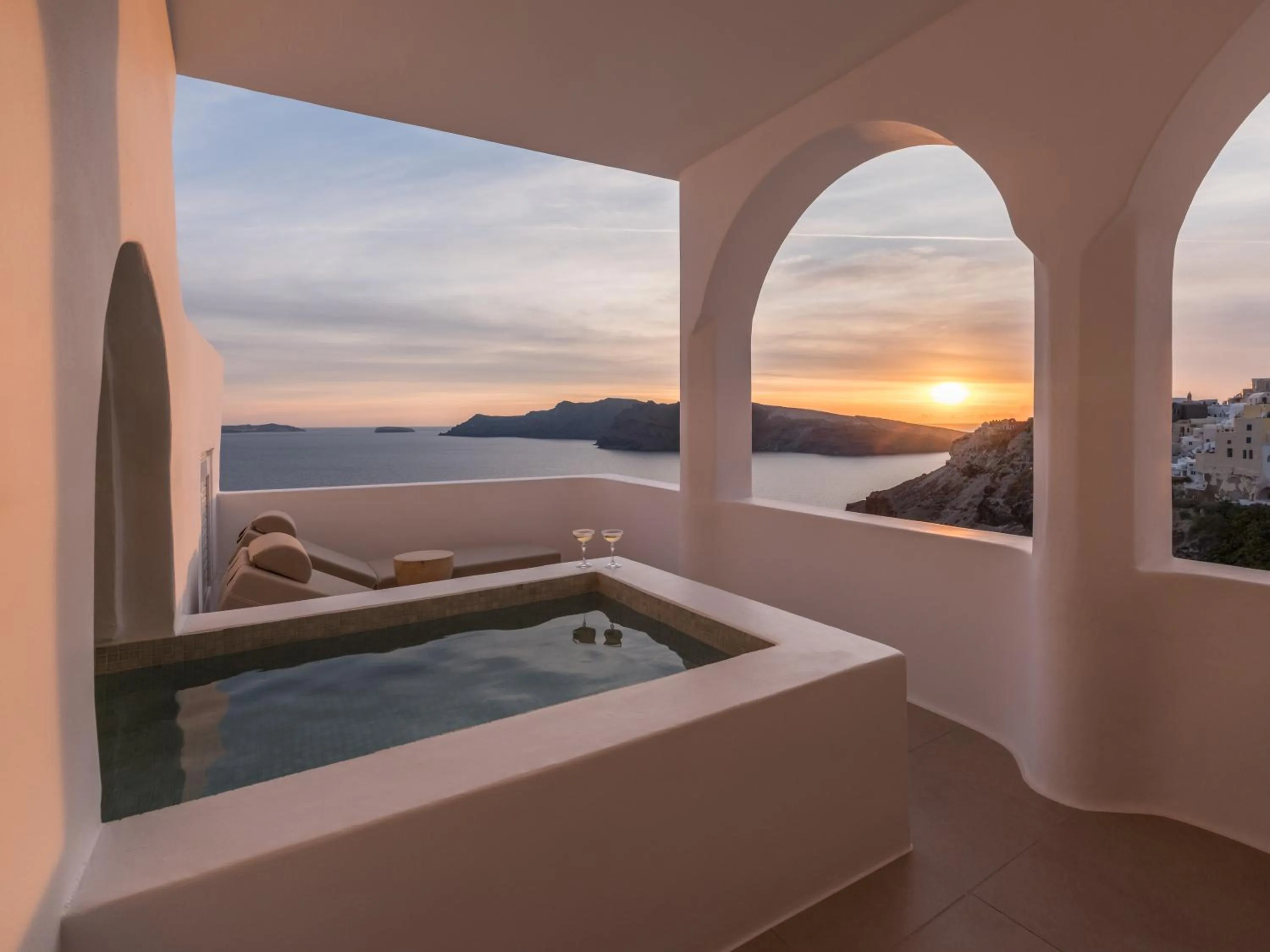 Pool view in Aspaki by Art Maisons