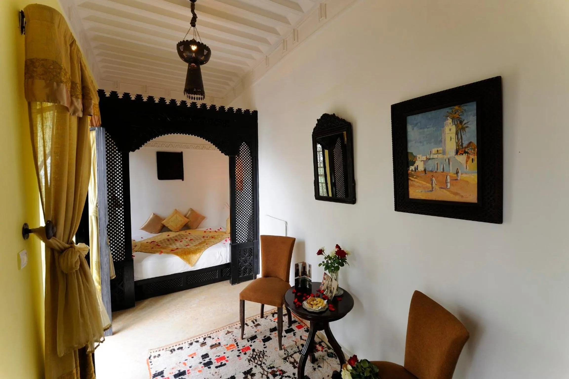 Bed in Riad Azzar