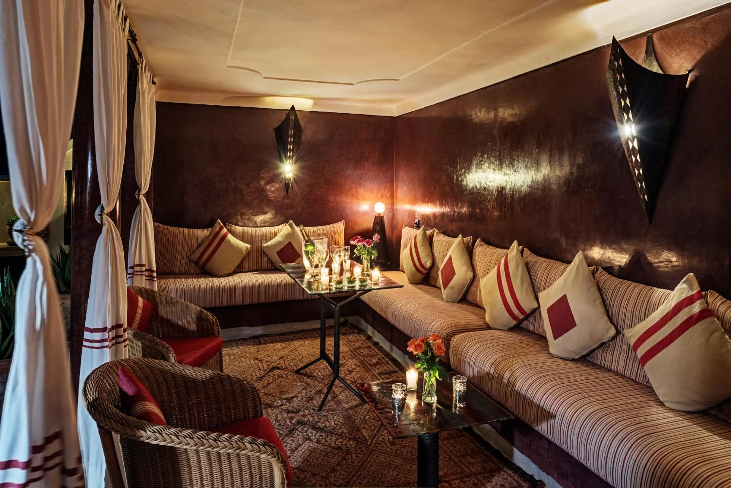 Communal lounge/ TV room in Riad Azzar