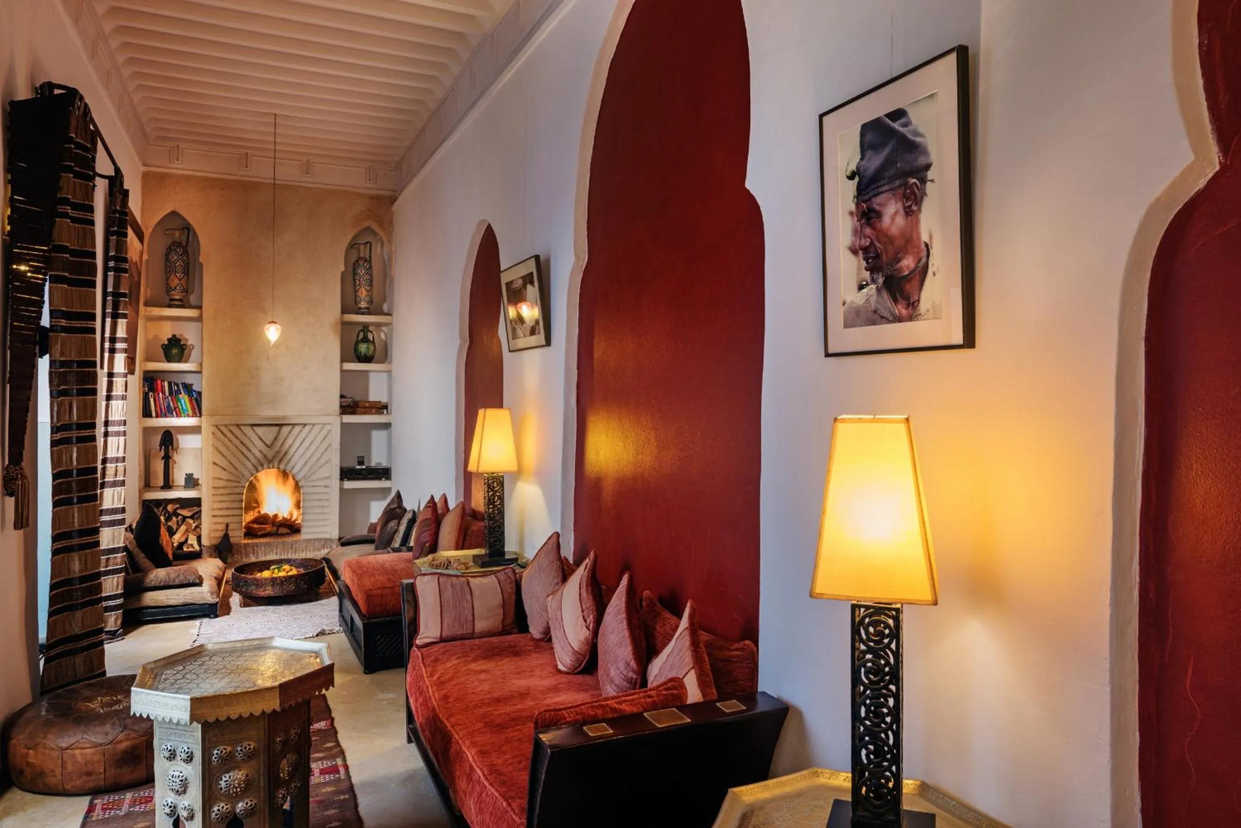 Communal lounge/ TV room in Riad Azzar