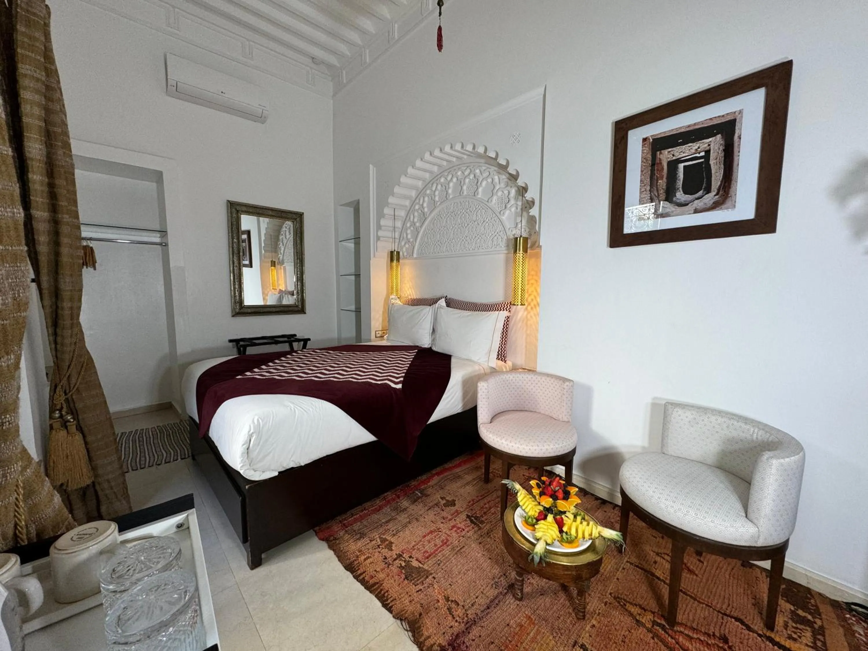 Bed in Riad Azzar