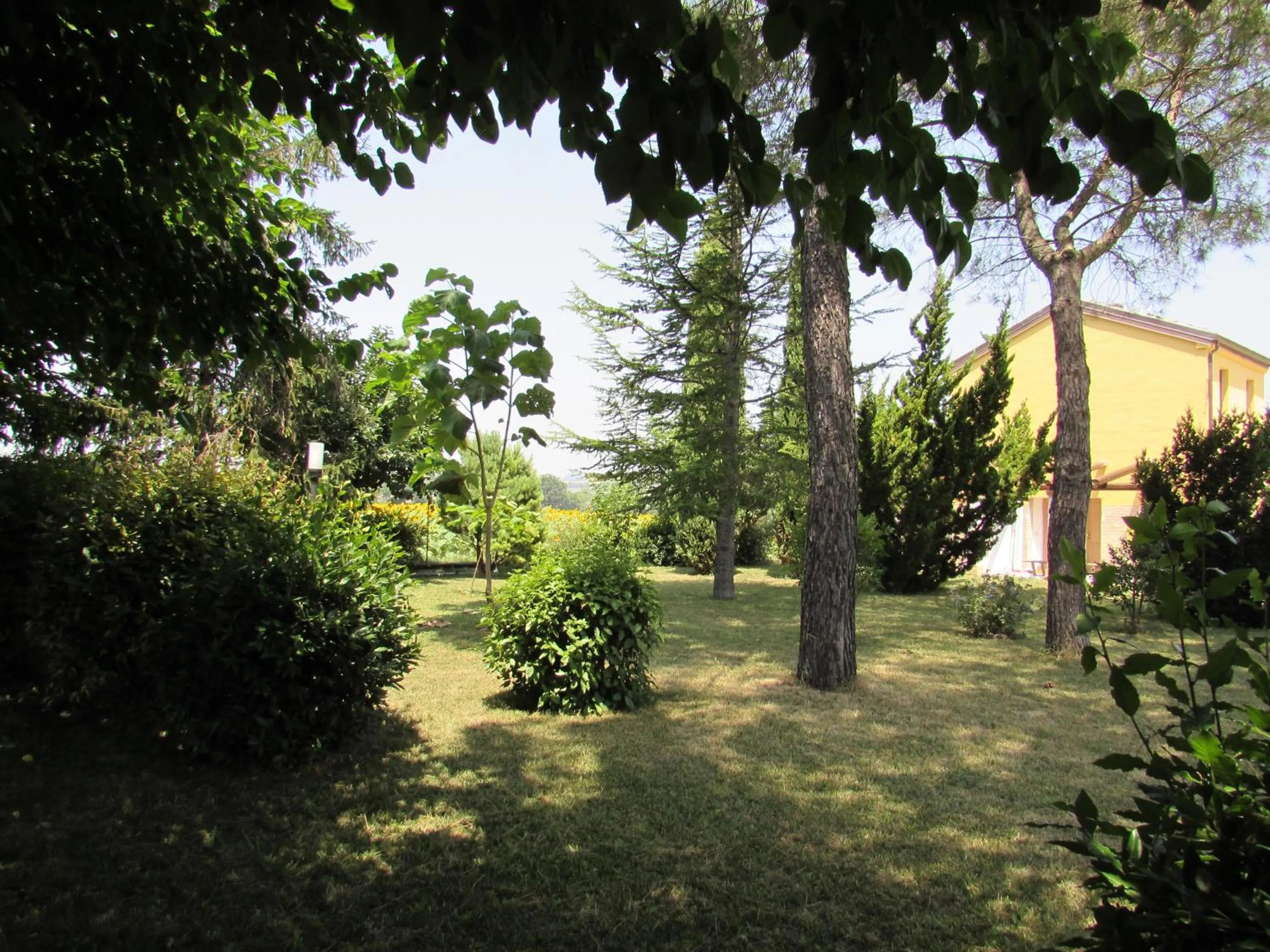 Garden view in Alla Bigattiera