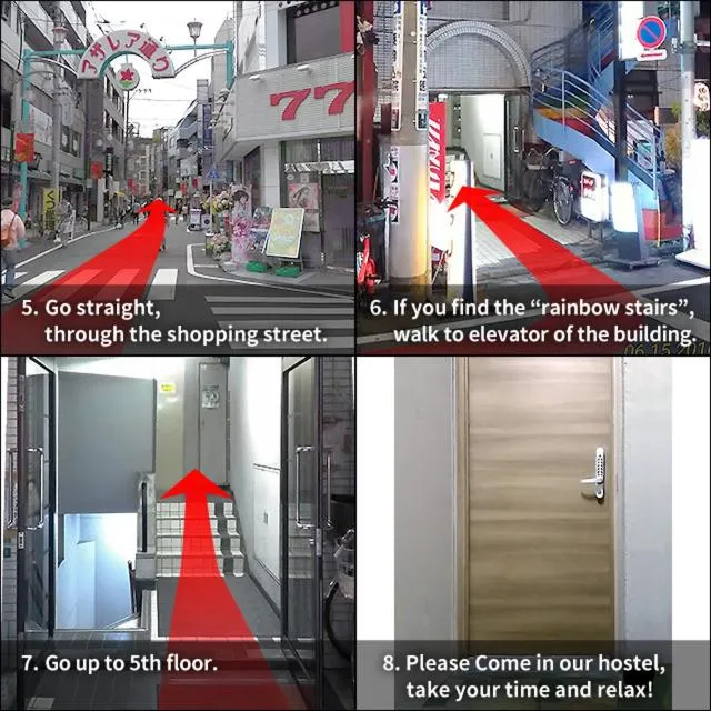 Off site, Floor Plan in Base Inn Komagome Tokyo