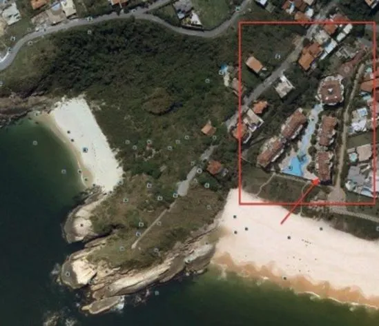 Bird's eye view in Camboinhas Oceanside Oceanfront
