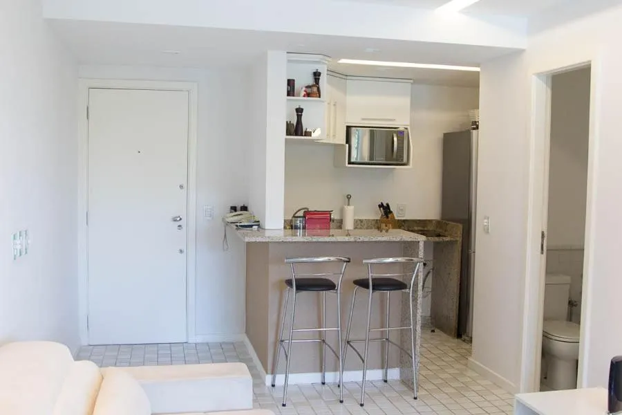 Kitchen or kitchenette in Camboinhas Oceanside Oceanfront