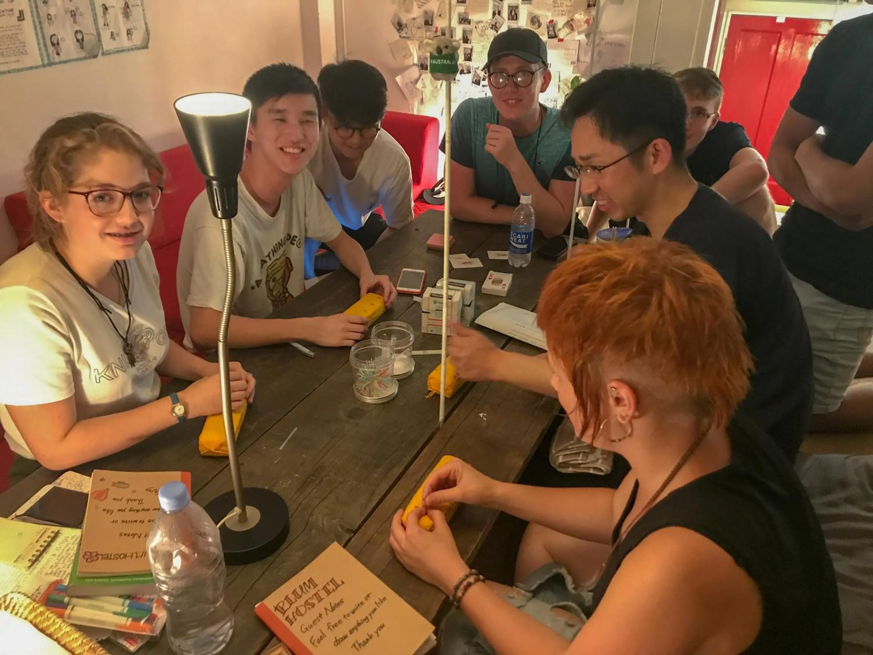 People in plumhostel