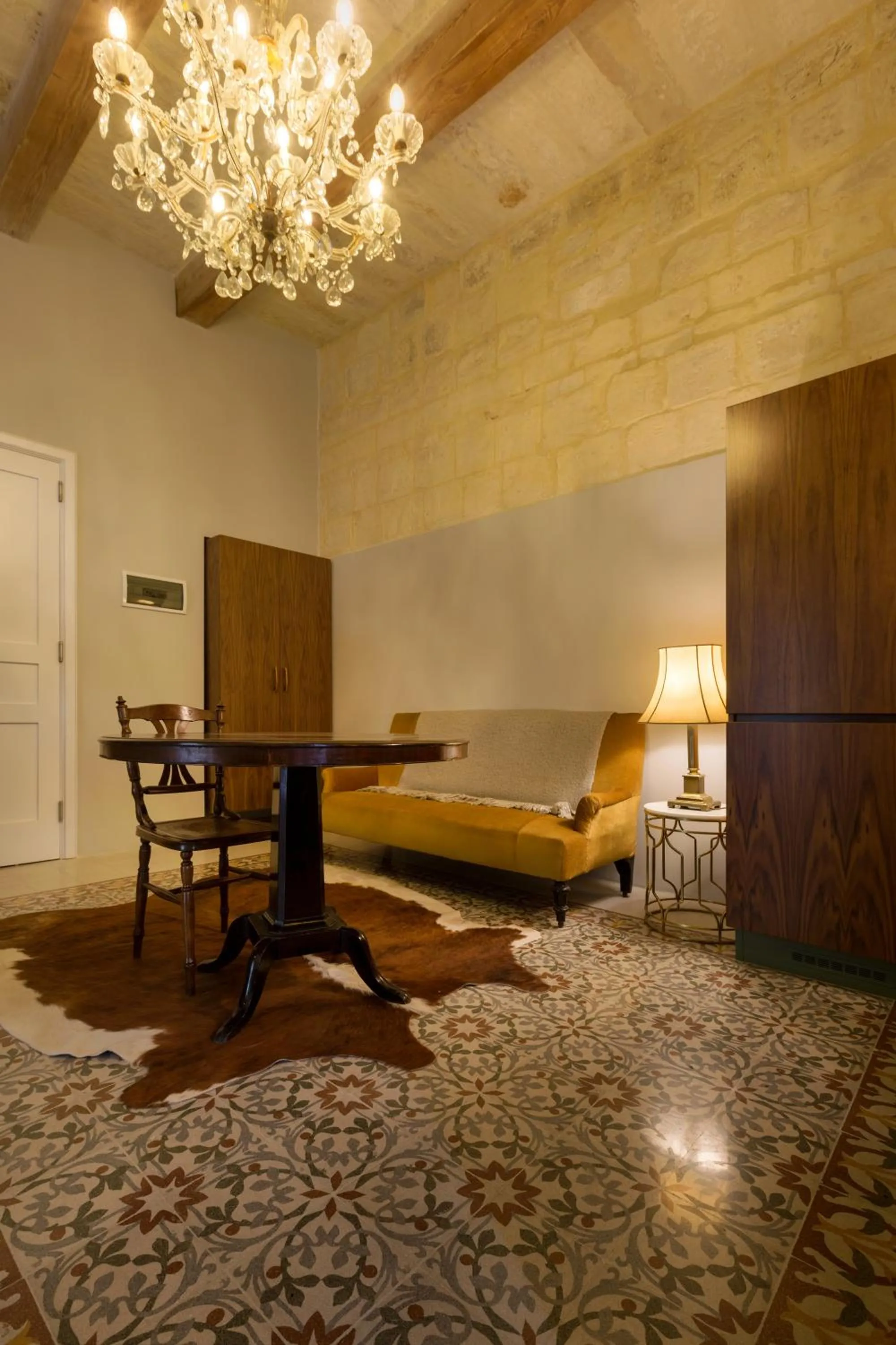 Living room in Sally Port Suites