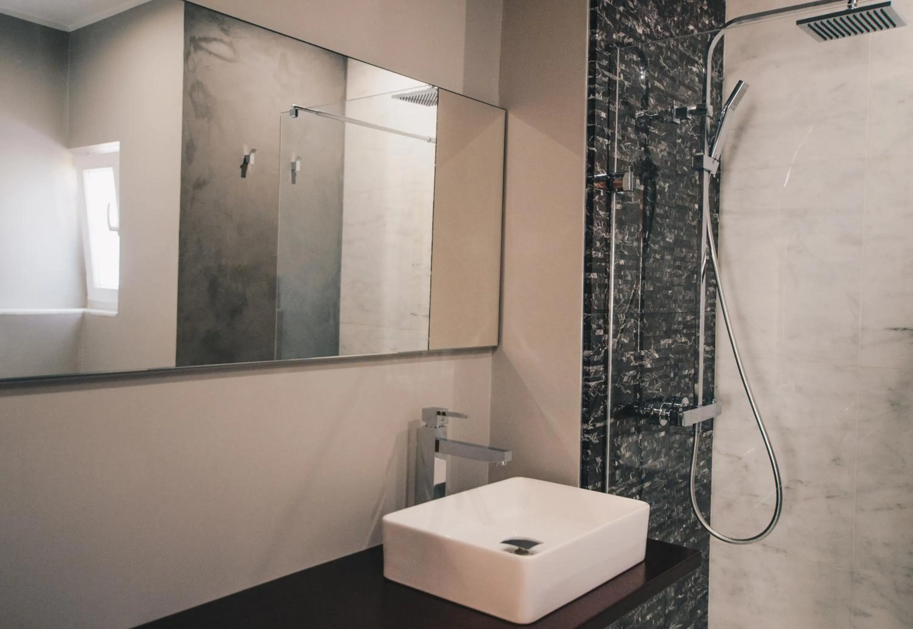 Shower in Sally Port Suites