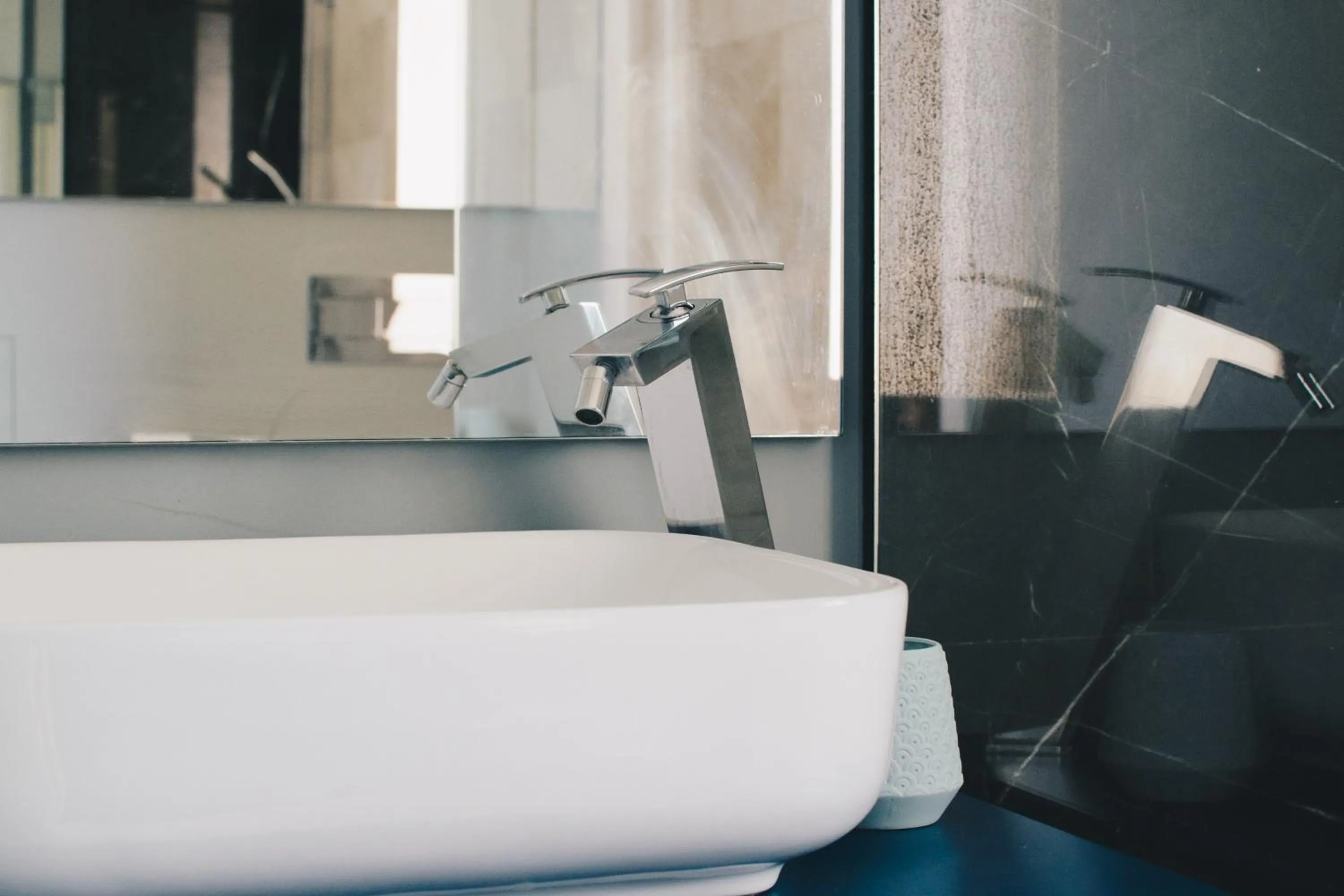 Bathroom in Sally Port Suites