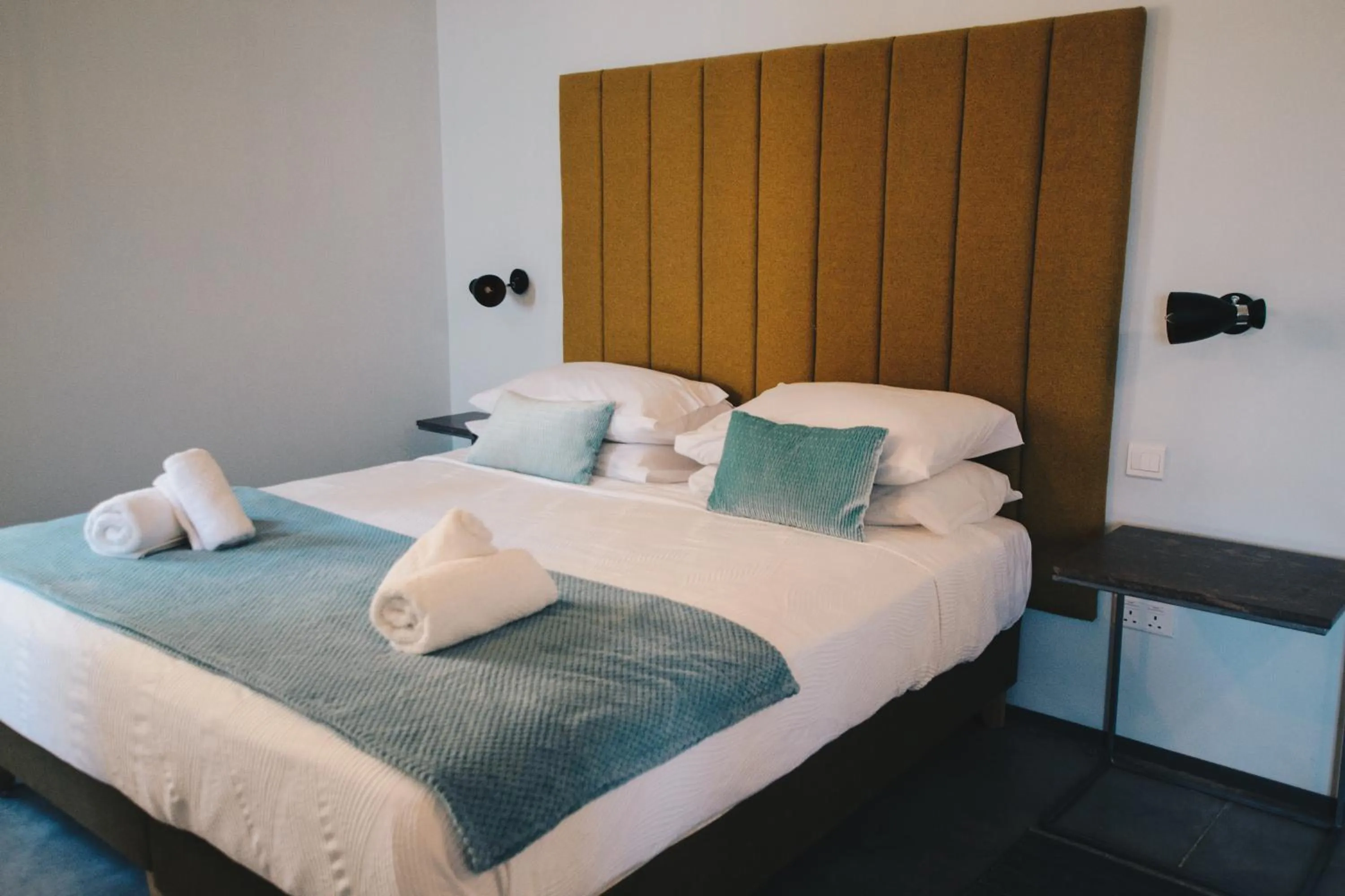 Bed in Sally Port Suites