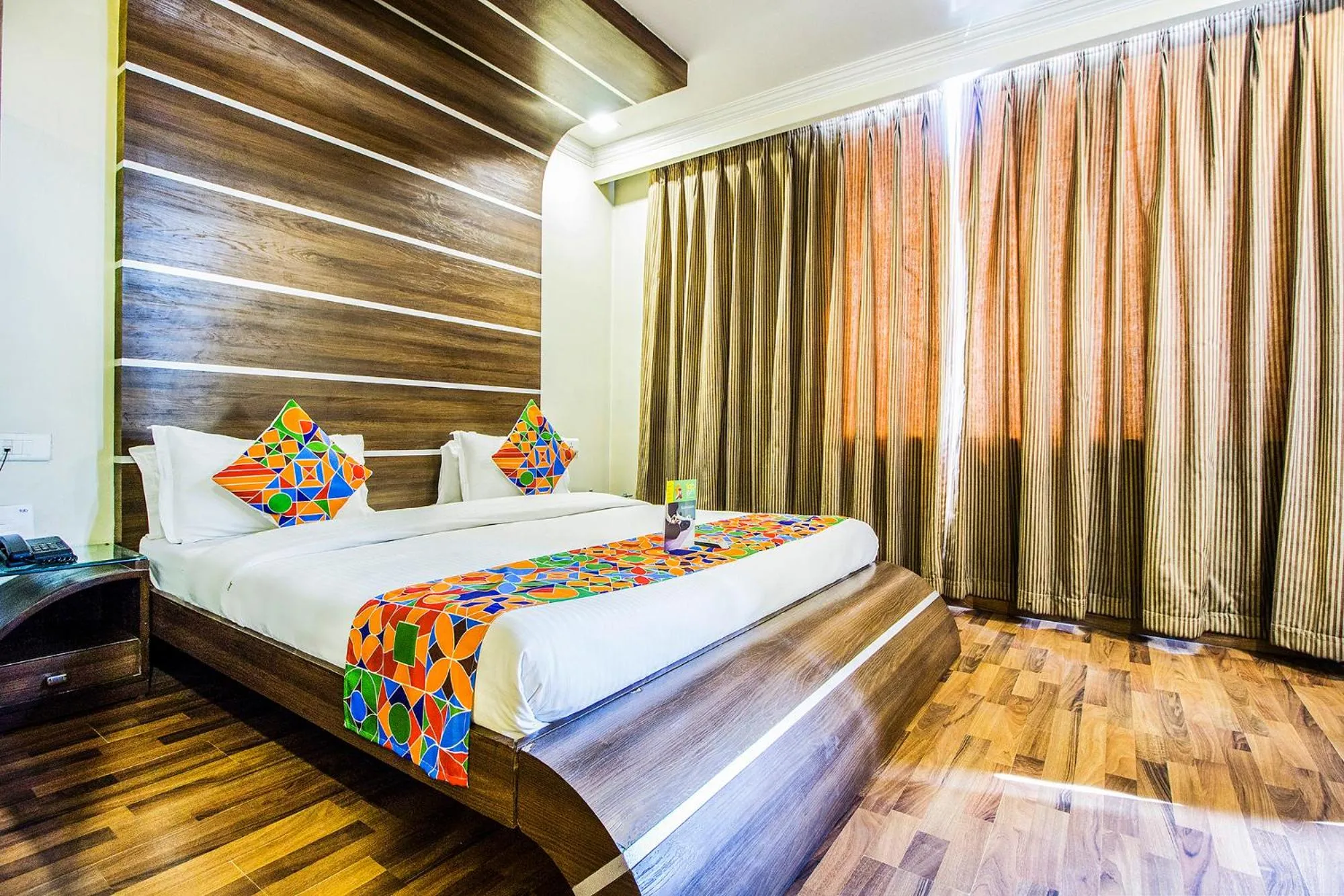 Property building, Bed in FabHotel Aaykay Model Town