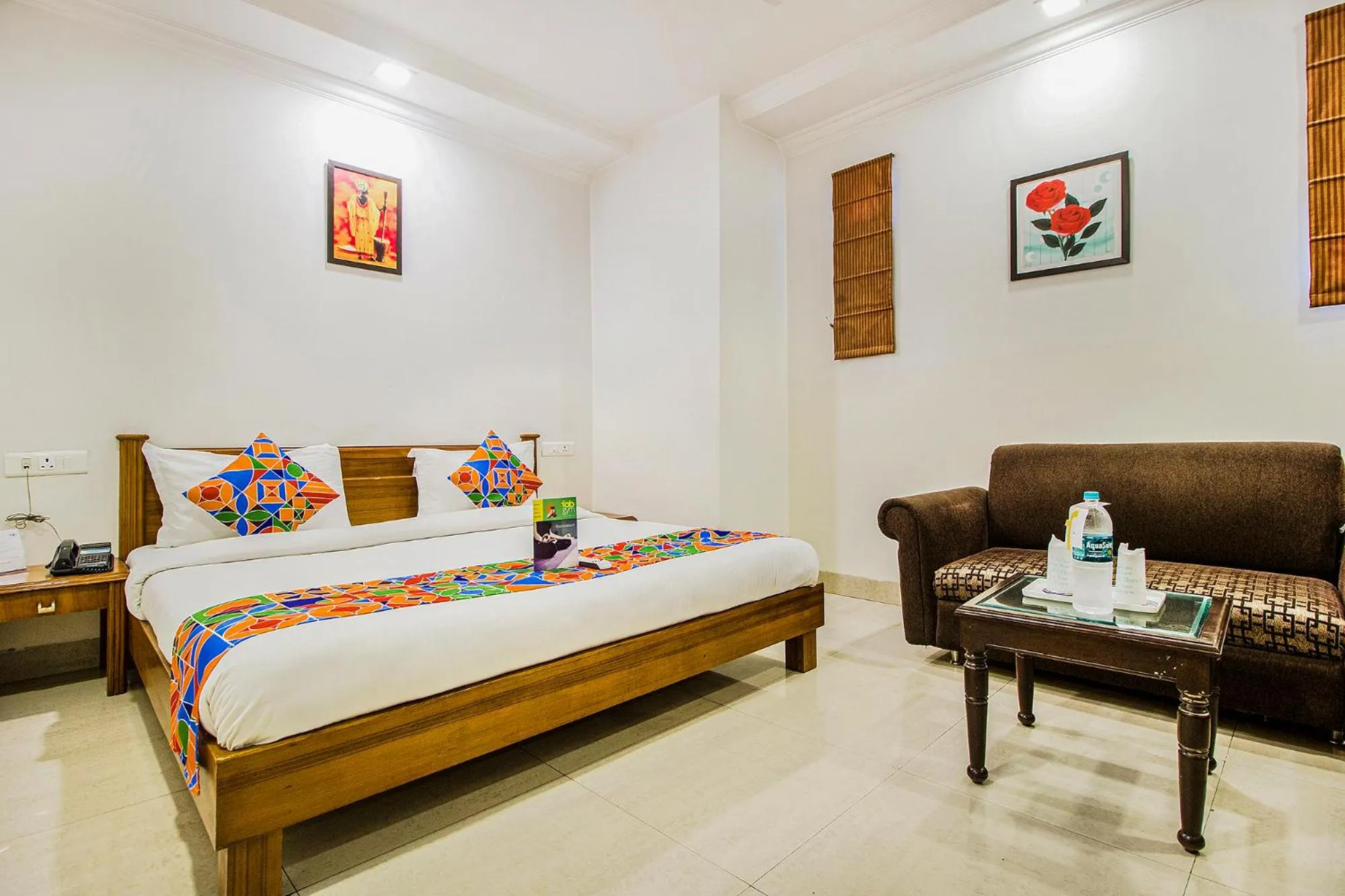 Bed in FabHotel Aaykay Model Town