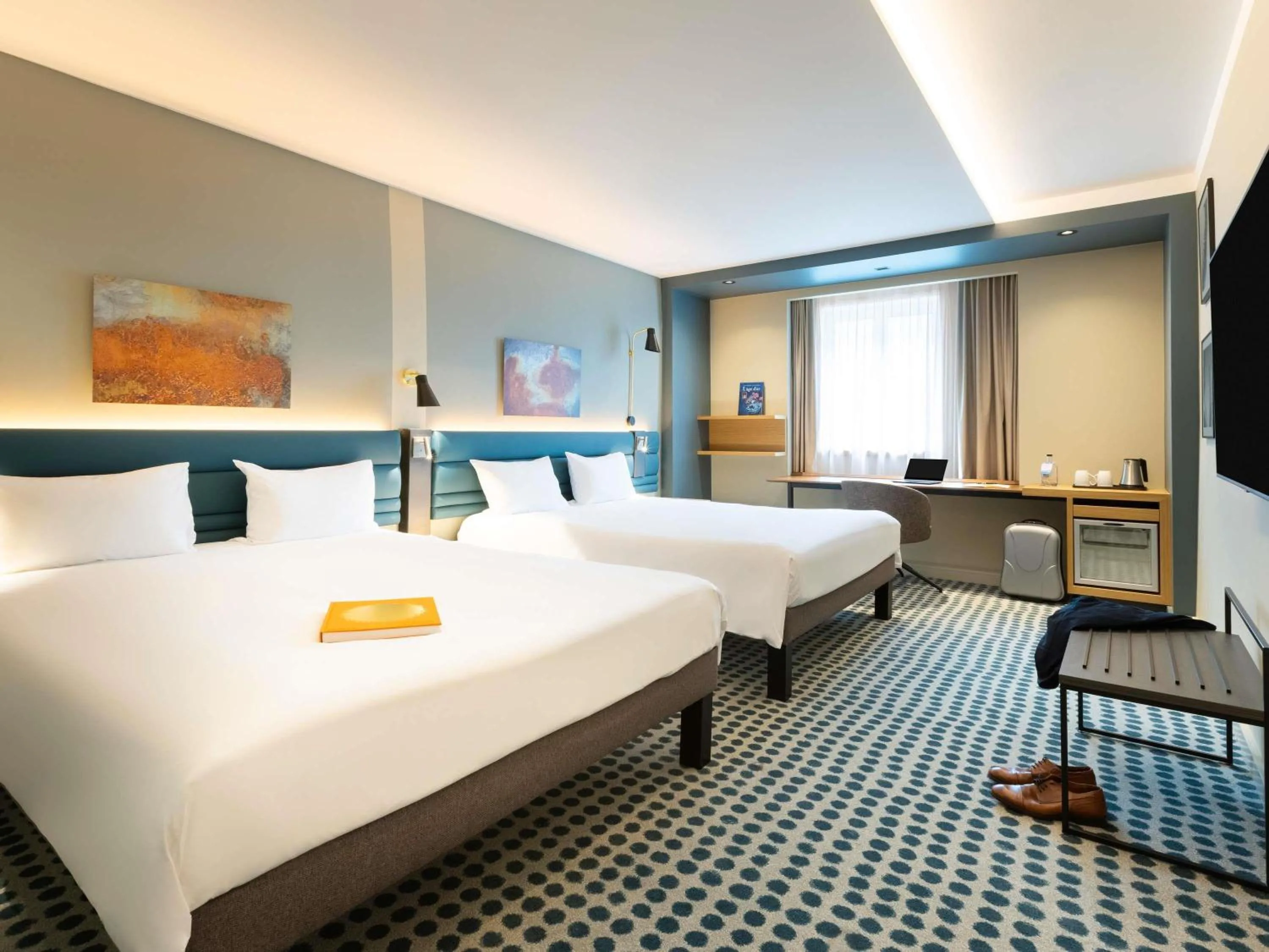 Bedroom, Bed in Novotel Luxembourg Kirchberg