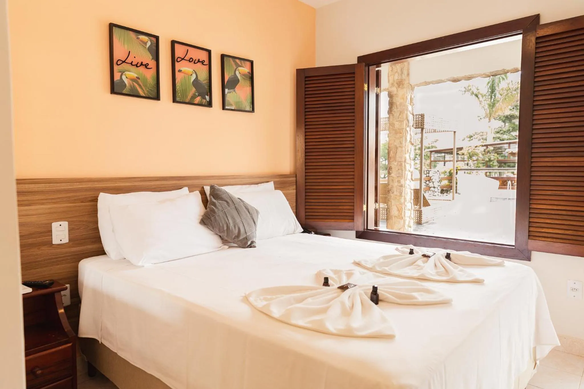 Bedroom, Bed in Pousada Algodão da Praia