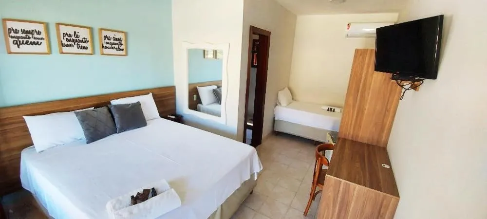 Bedroom, Bed in Pousada Algodão da Praia