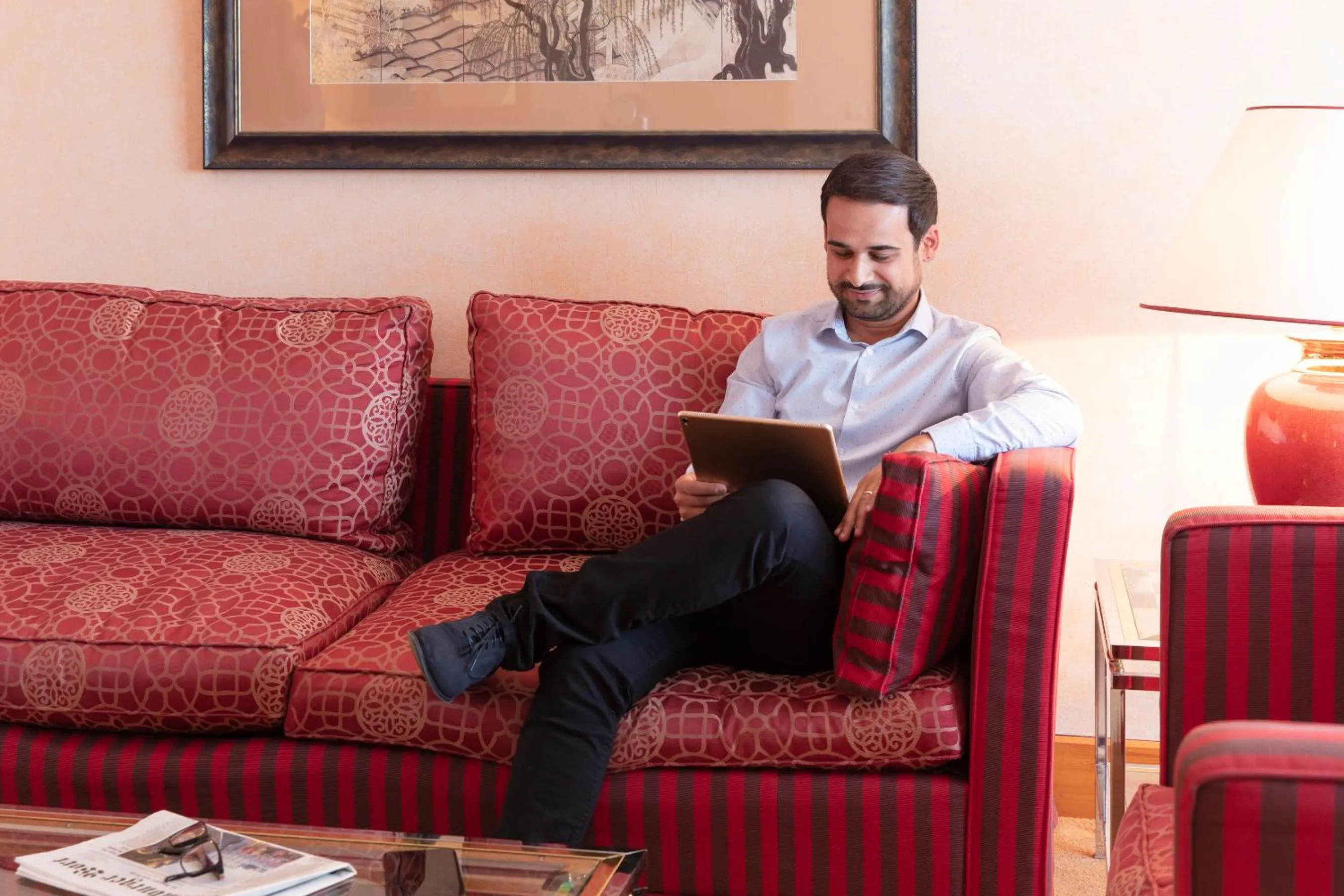 Seating area in Mercure Luxembourg Kikuoka Golf & Spa