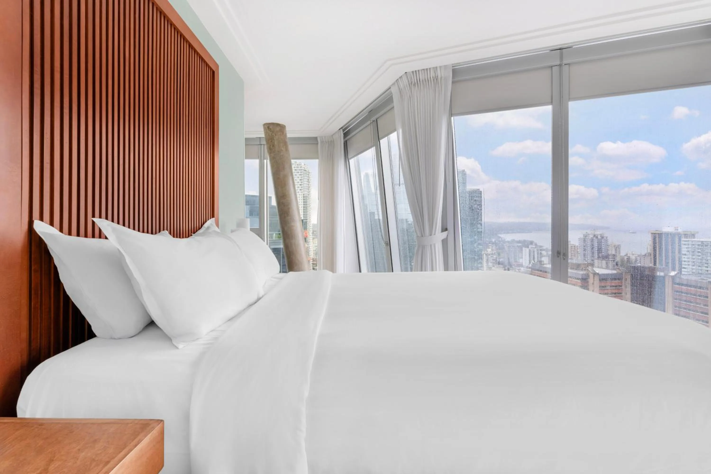 Bed in Embarc Vancouver