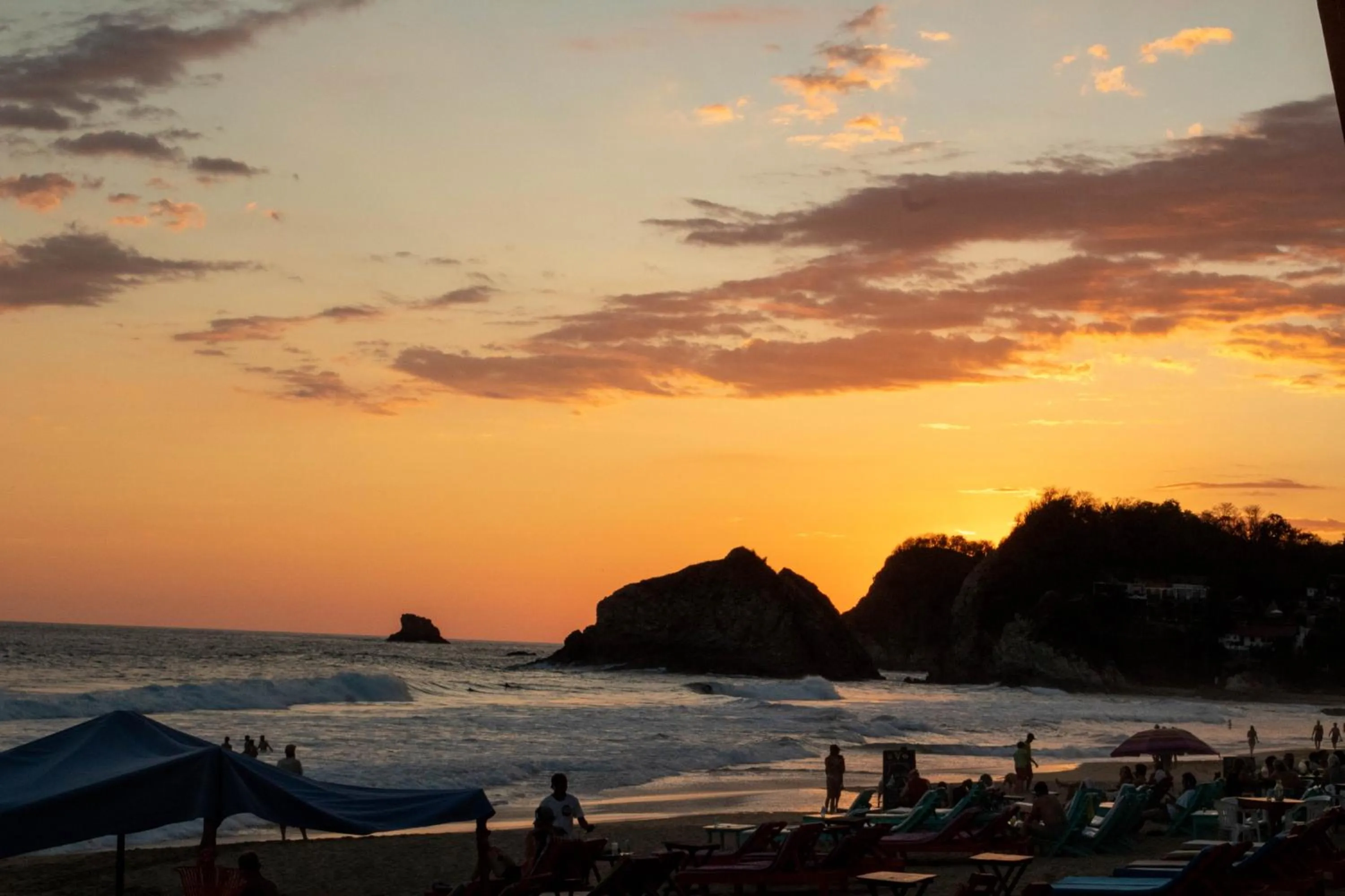 Sunset in Hotel Playa Zipolite