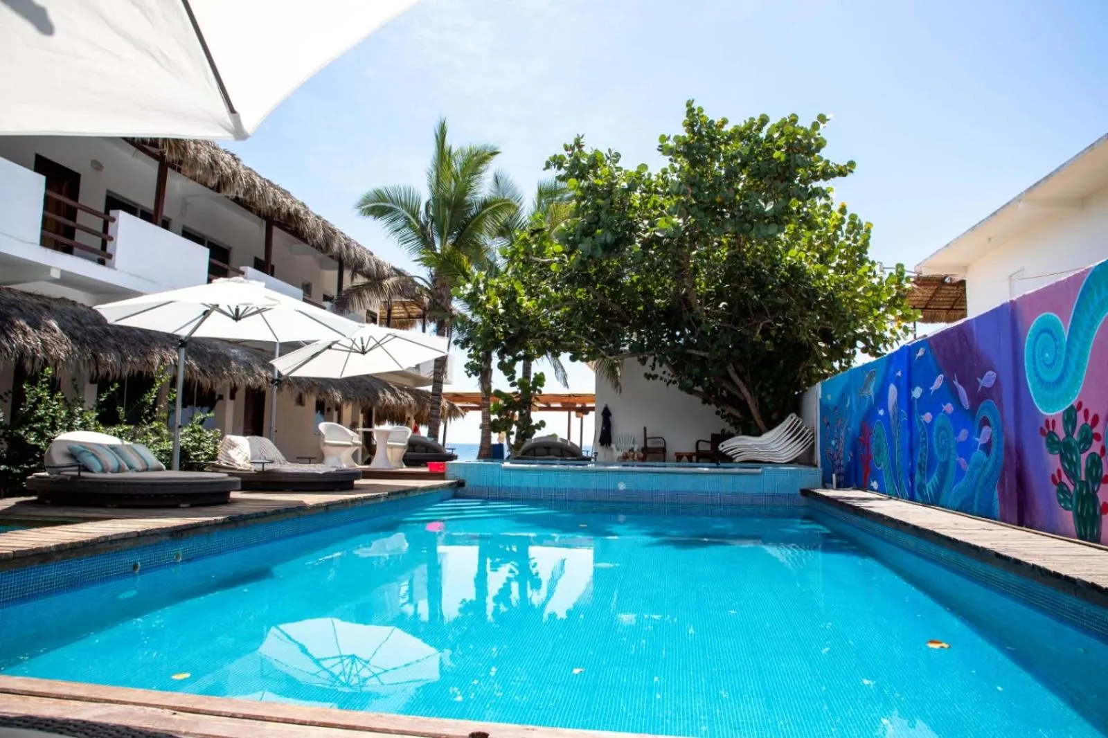 Swimming pool in Hotel Playa Zipolite