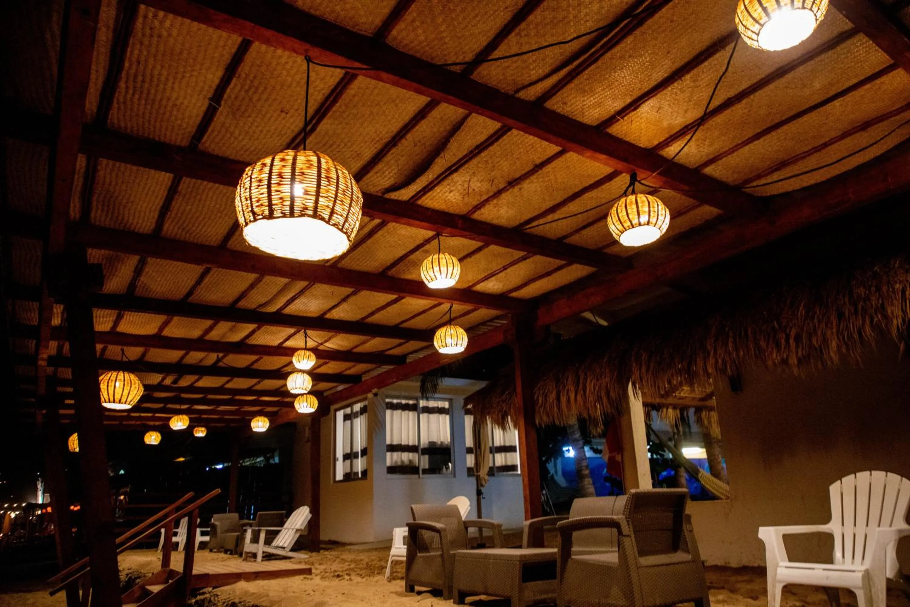 Living room in Hotel Playa Zipolite