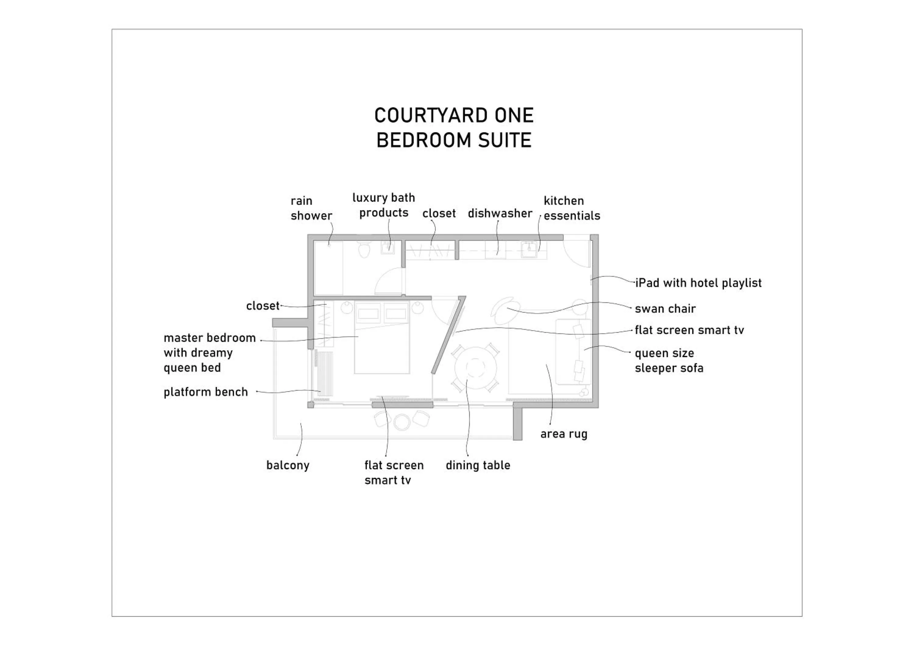 Floor plan in ABAE Hotel by Eskape Collection