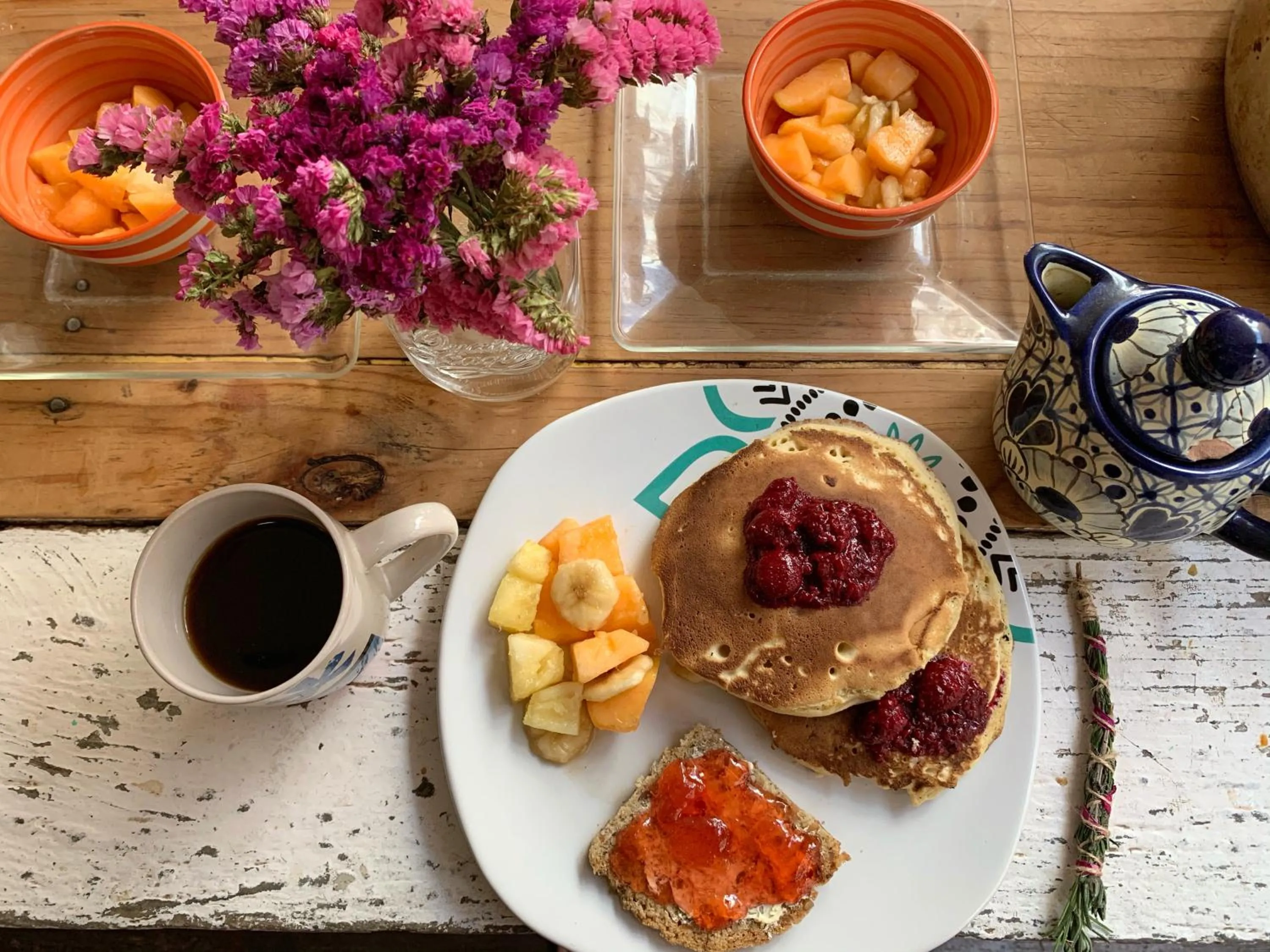 Breakfast in Hostal La Isla