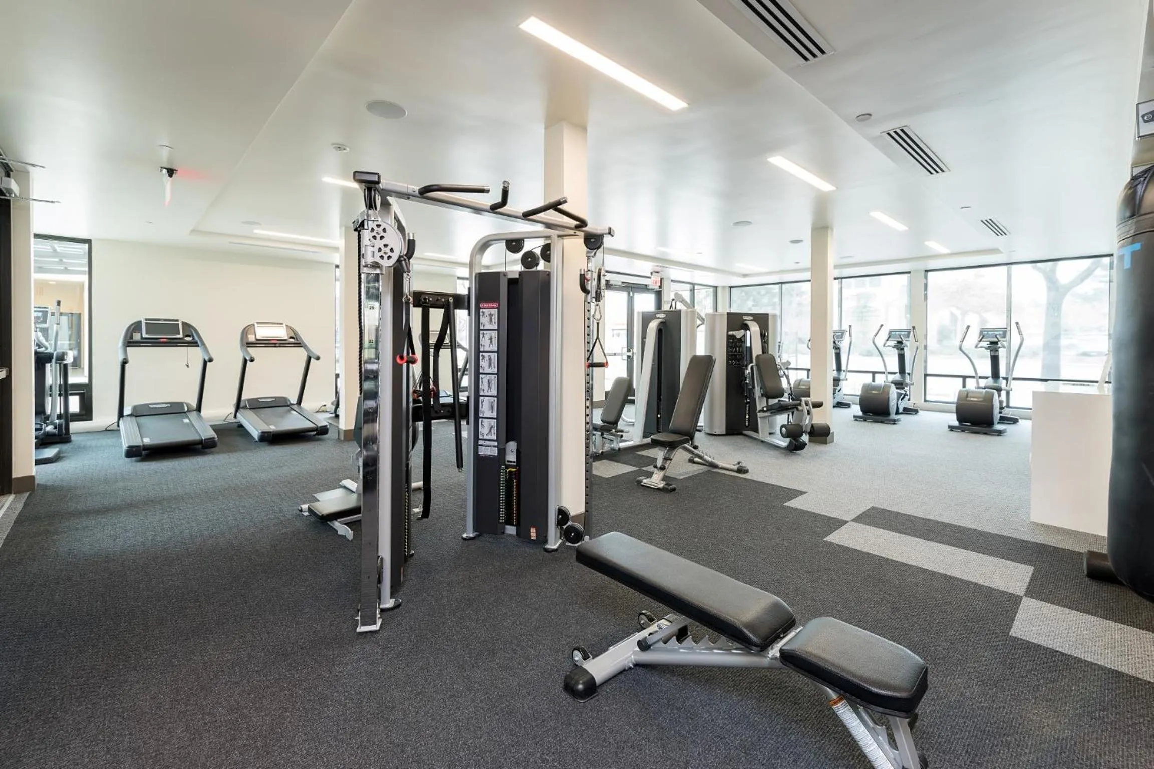 Fitness centre/facilities in Global Luxury Suites at Downtown Mountain View