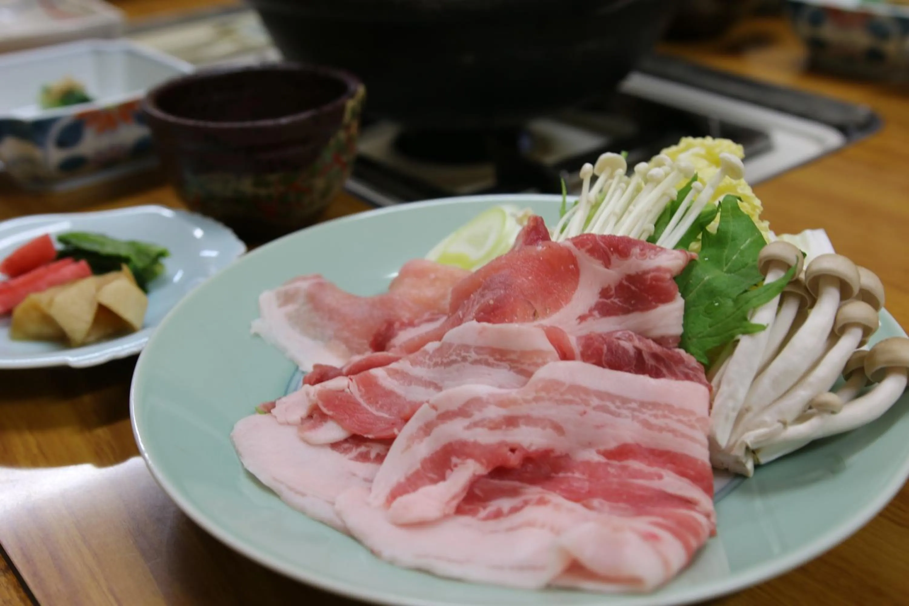 Food close-up in Takasagoya Ryokan