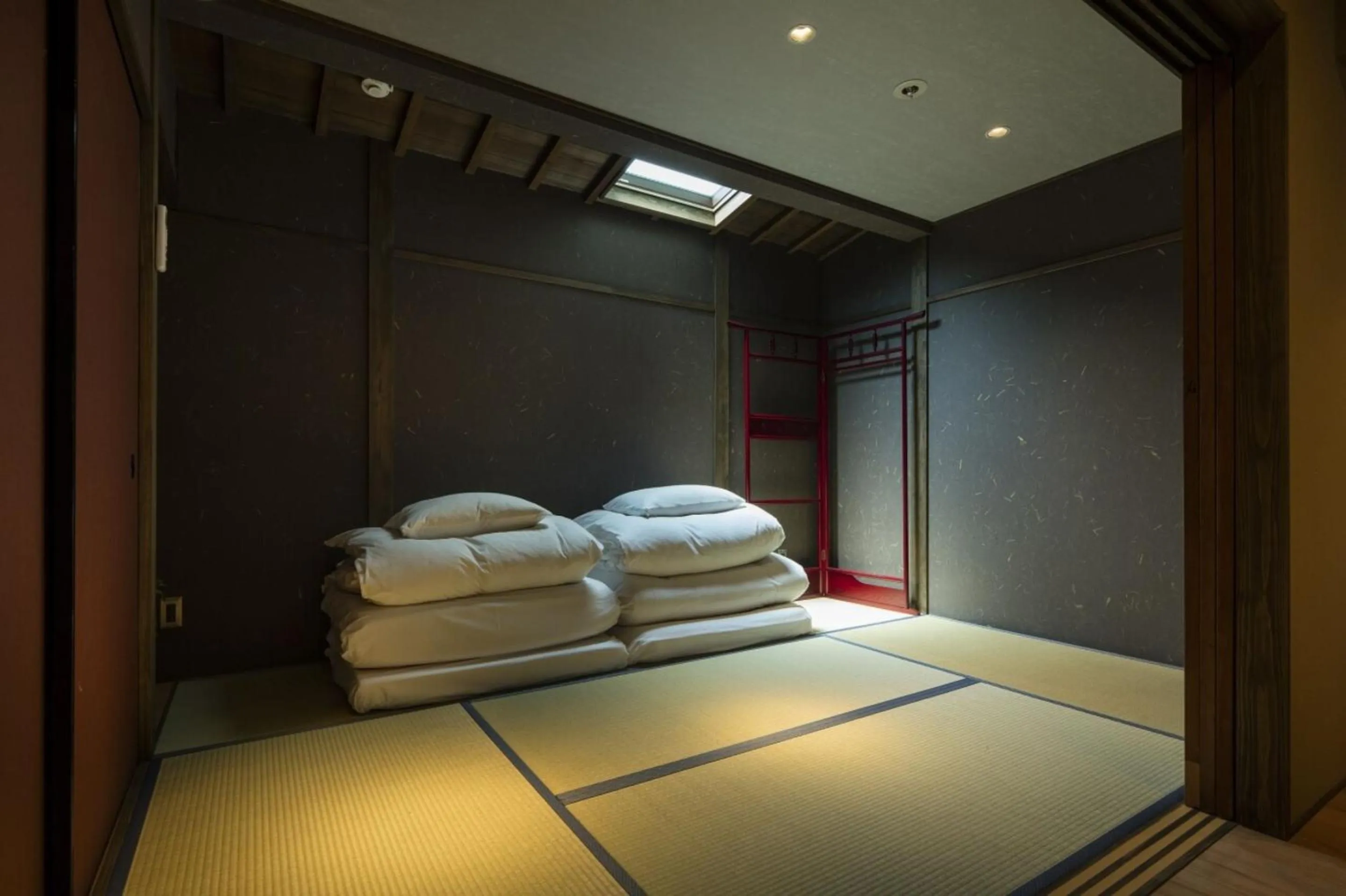 Bedroom, Bed in Gion Minami Banka Machiya House