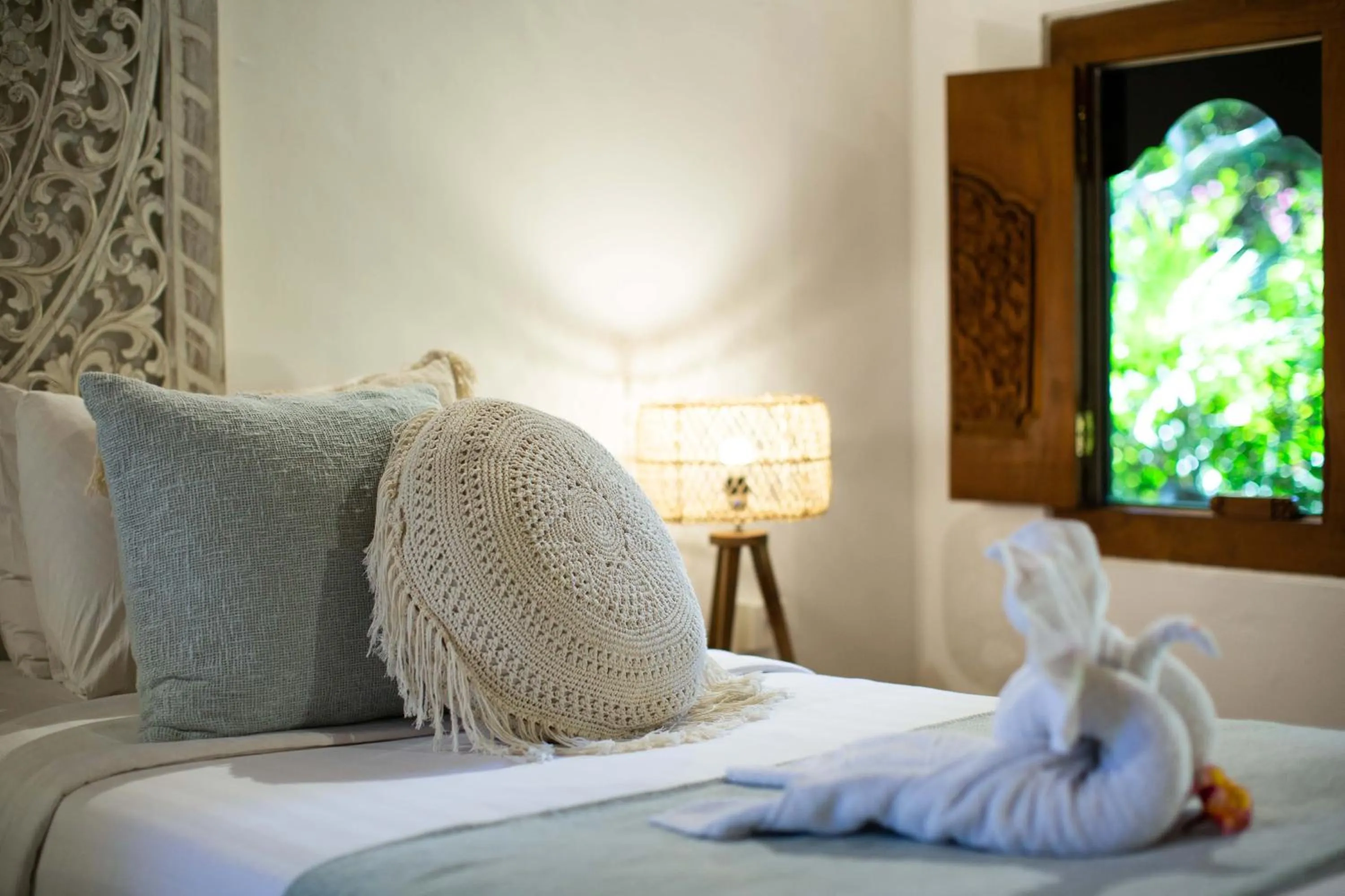 Bed in Vision Villa Resort