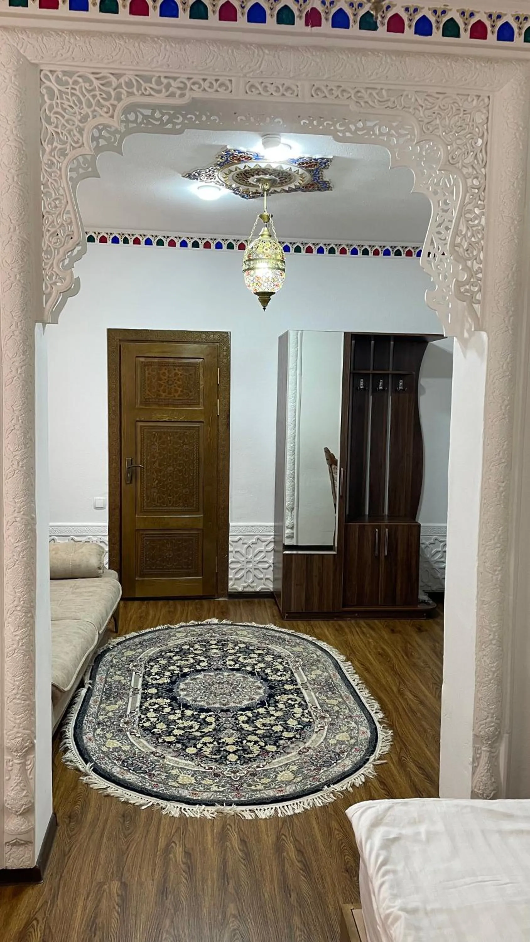 Bed in Bukhara Baraka Boutique Hotel