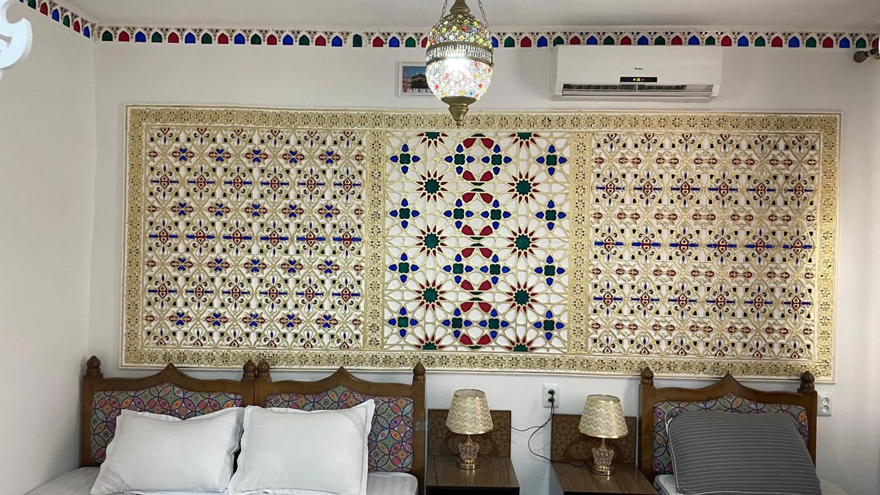 Bed in Bukhara Baraka Boutique Hotel