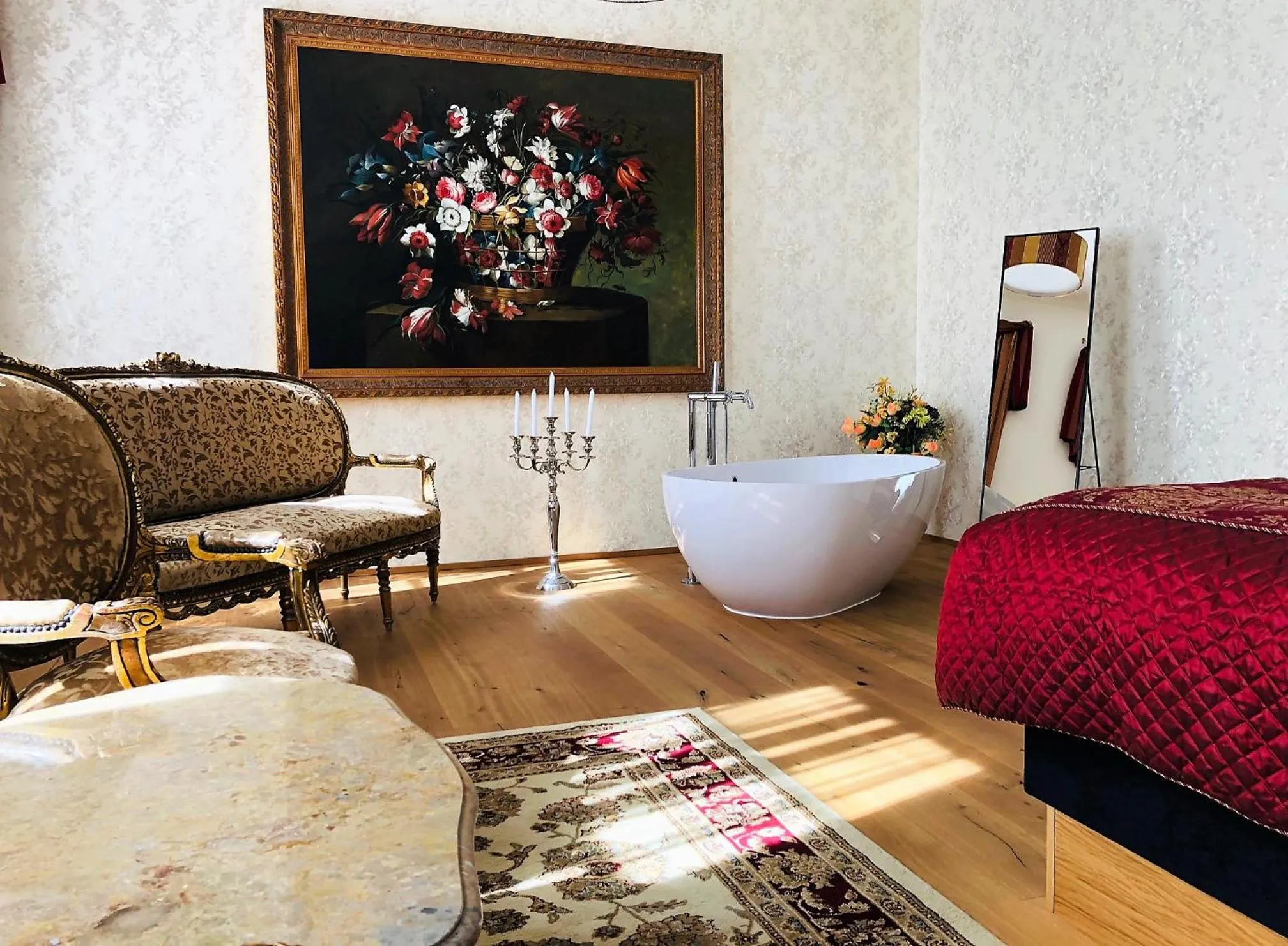 Seating area in Hotel Panství Dlouhá Lhota