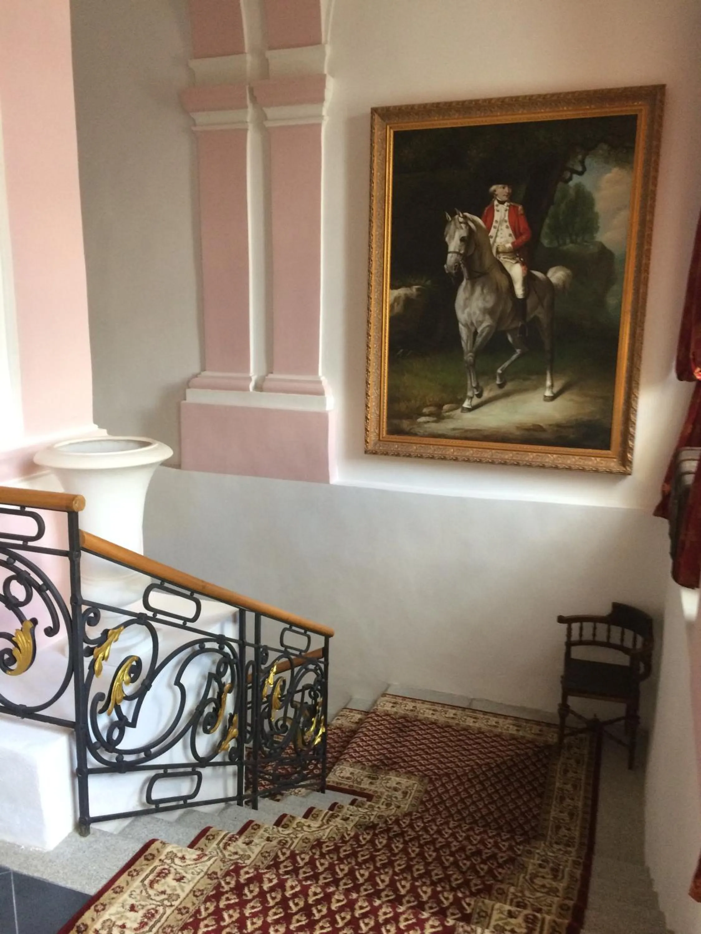 Decorative detail in Hotel Panství Dlouhá Lhota