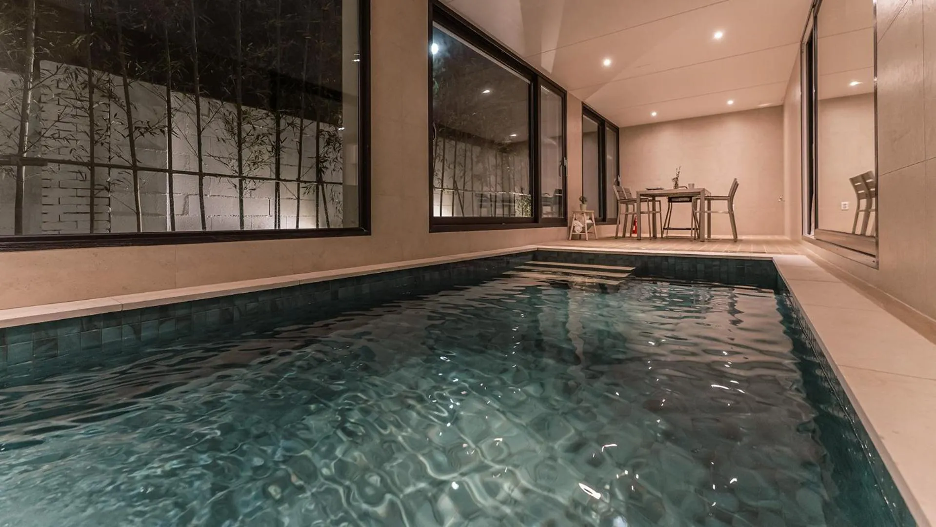 Swimming pool in Bomun World Pension