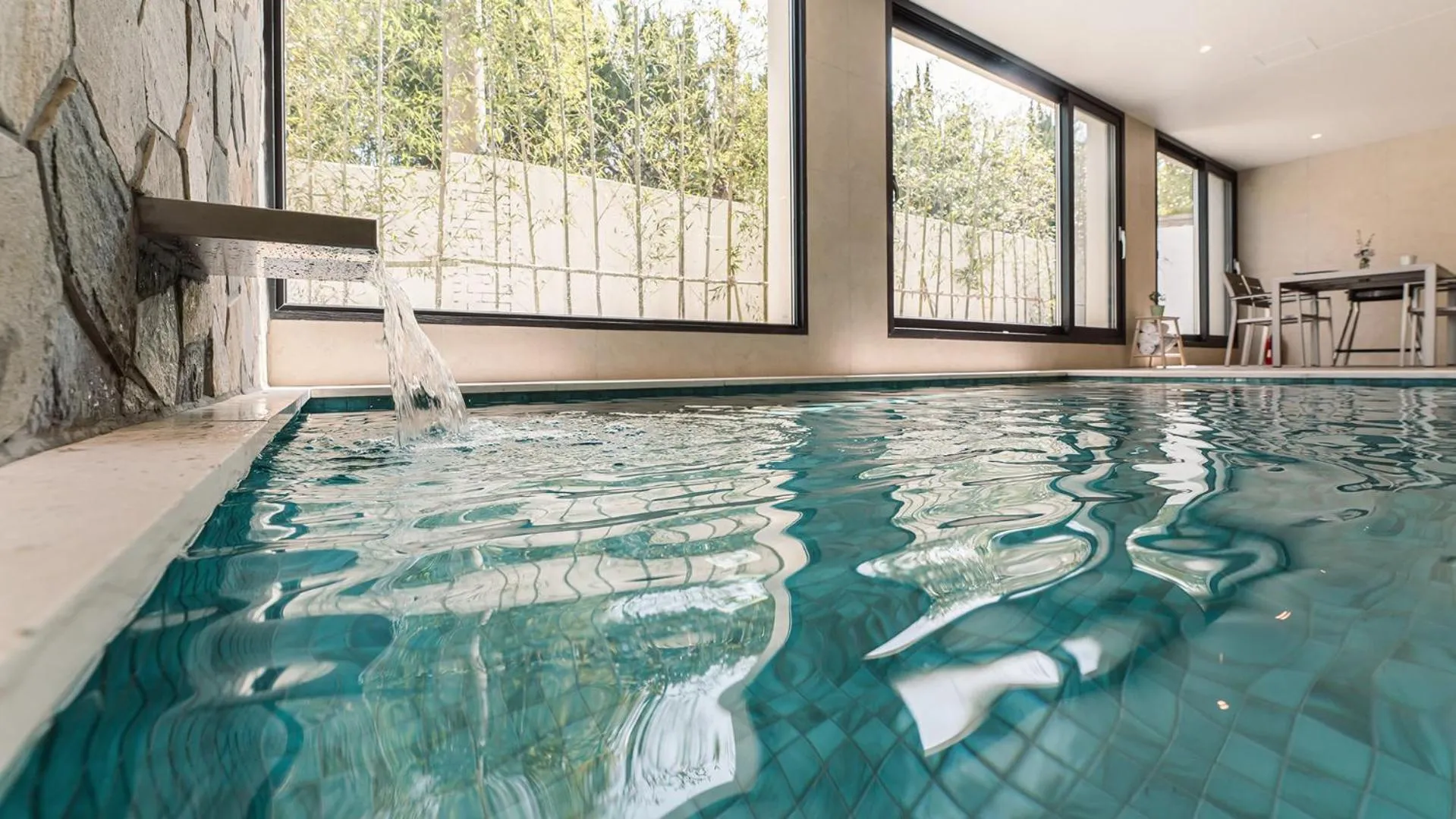 Swimming pool in Bomun World Pension