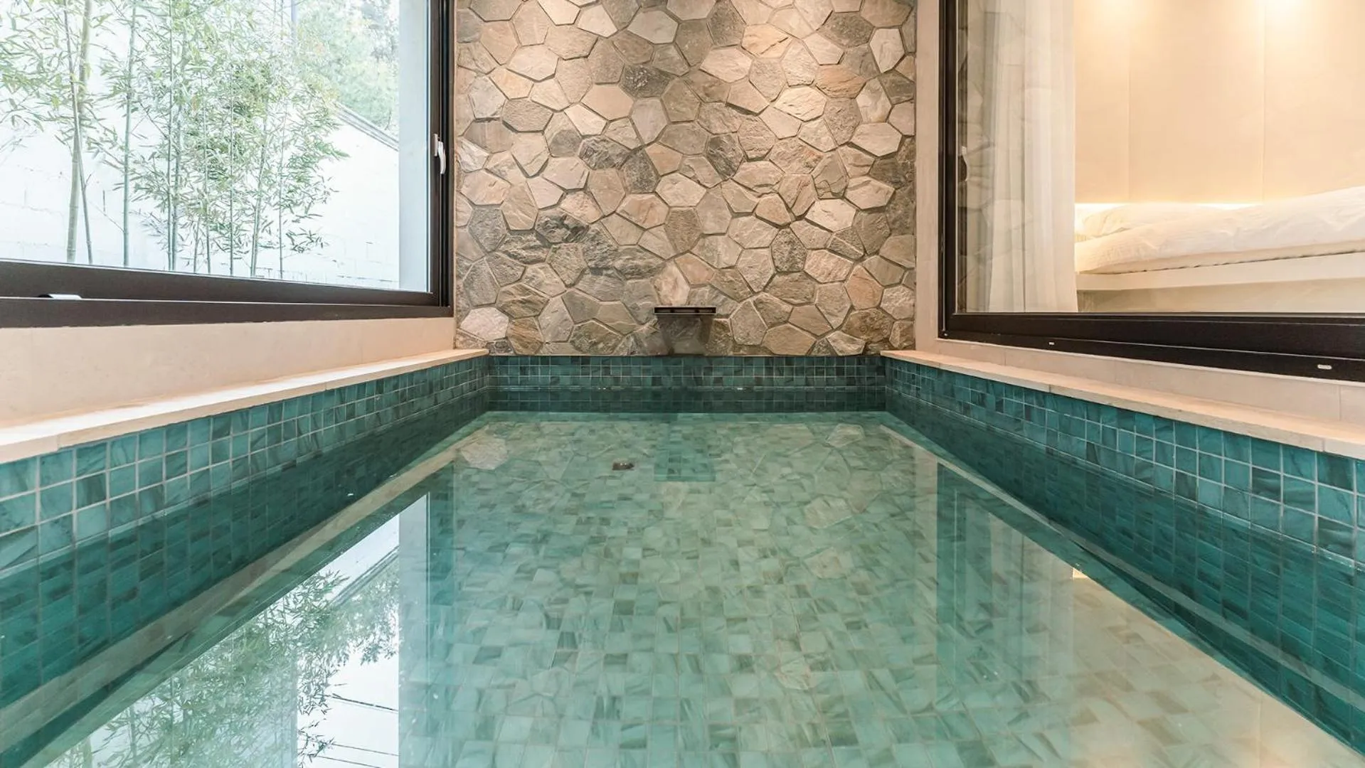 Swimming pool in Bomun World Pension