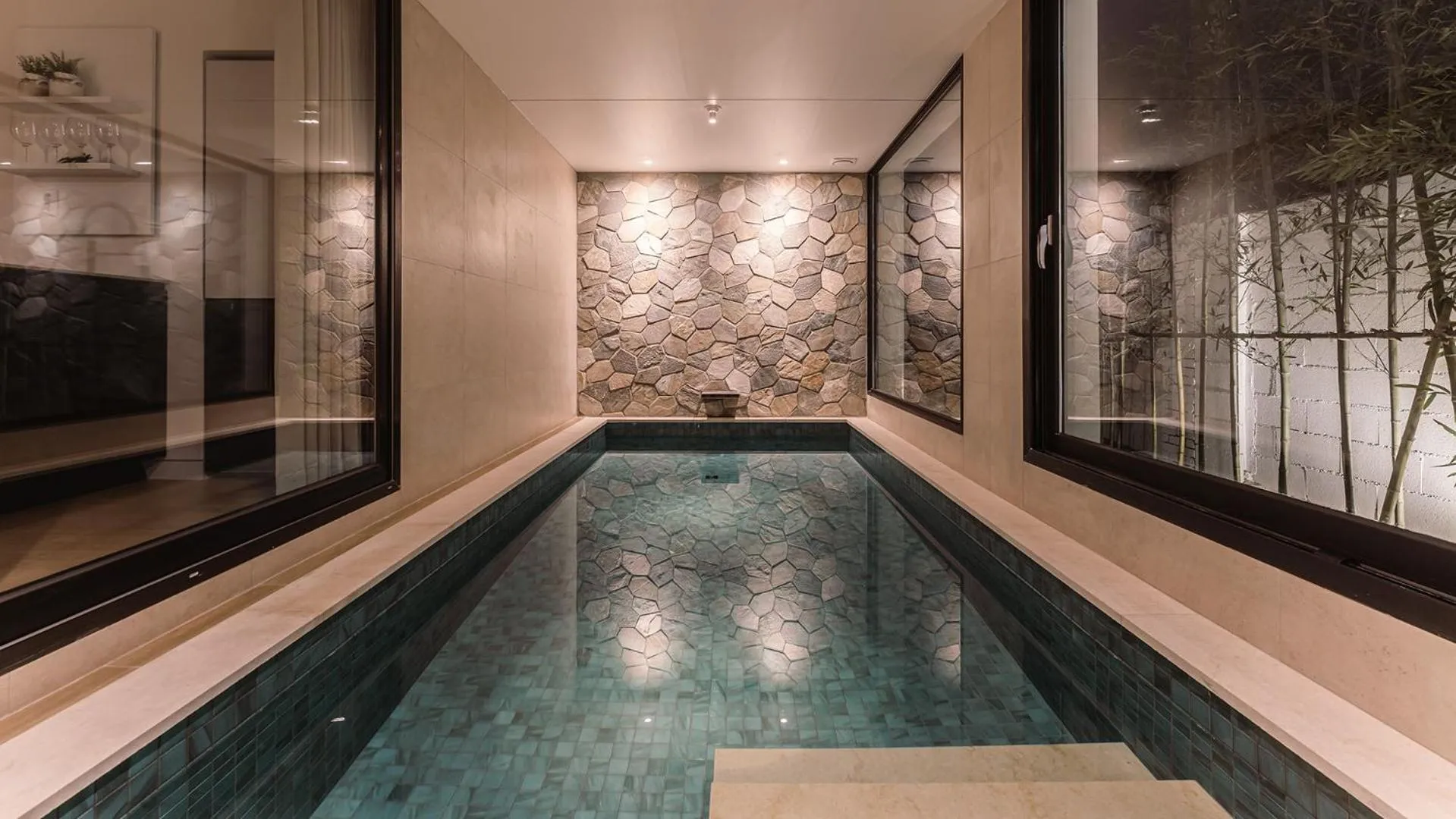 Swimming pool in Bomun World Pension