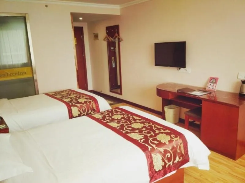 Bed in GreenTree Inn Gansu Wuwei Dongguan Fumin Road Express Hotel