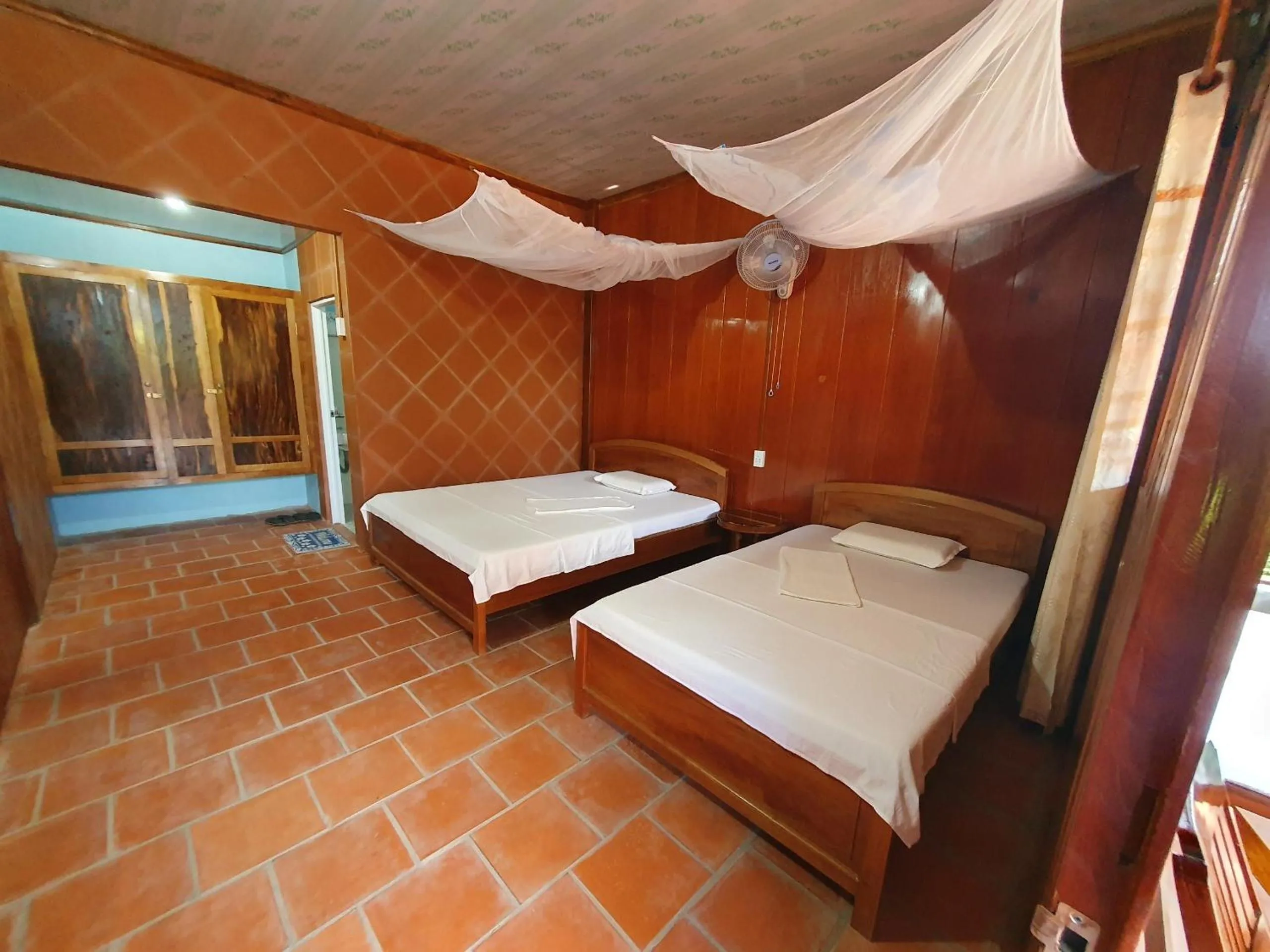 Bed in Ba Linh Homestay